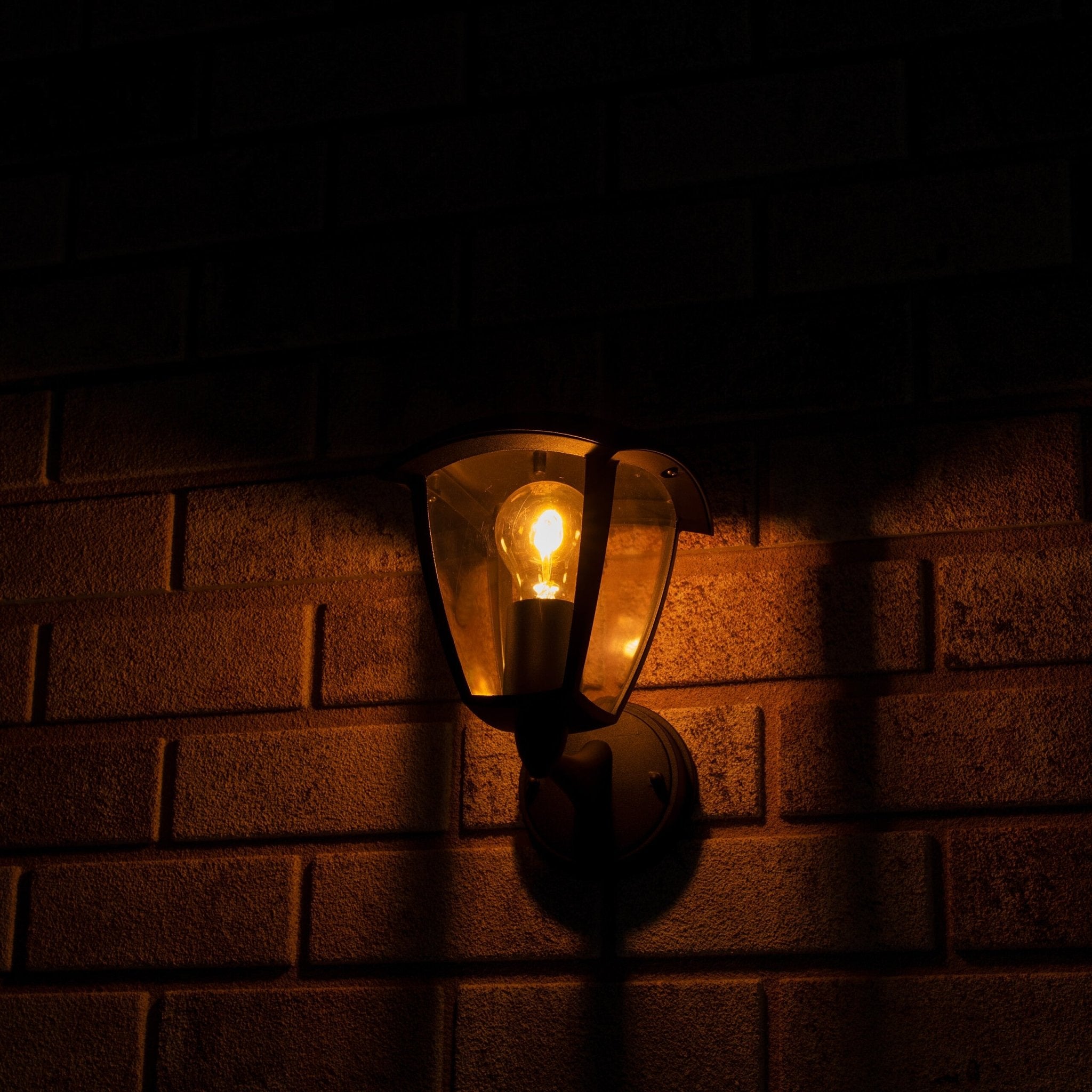 Retro LED Wandlamp met E27 fitting - Jesi - IP44 - Zwart - LED.nl