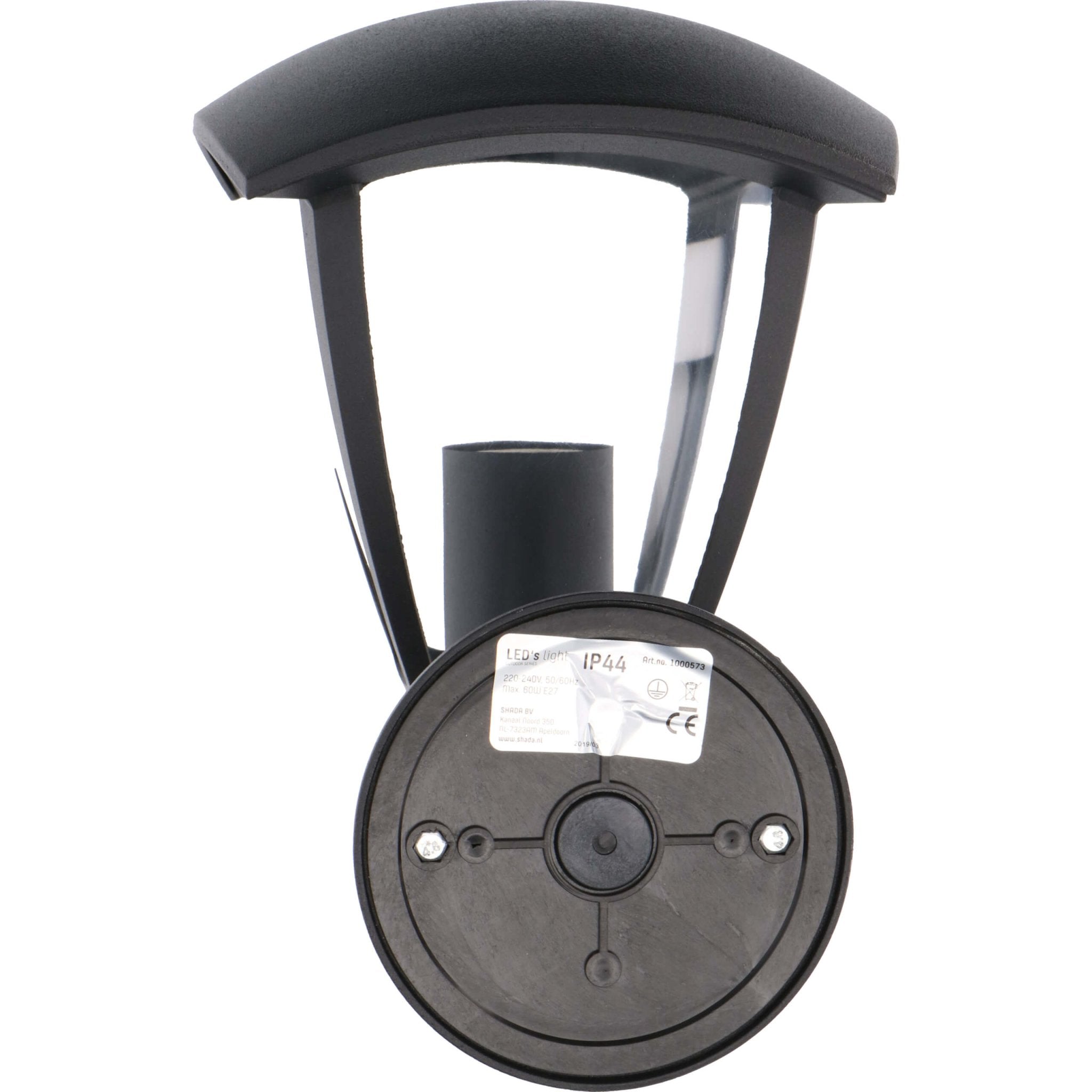 Retro LED Wandlamp met E27 fitting - Jesi - IP44 - Zwart - LED.nl