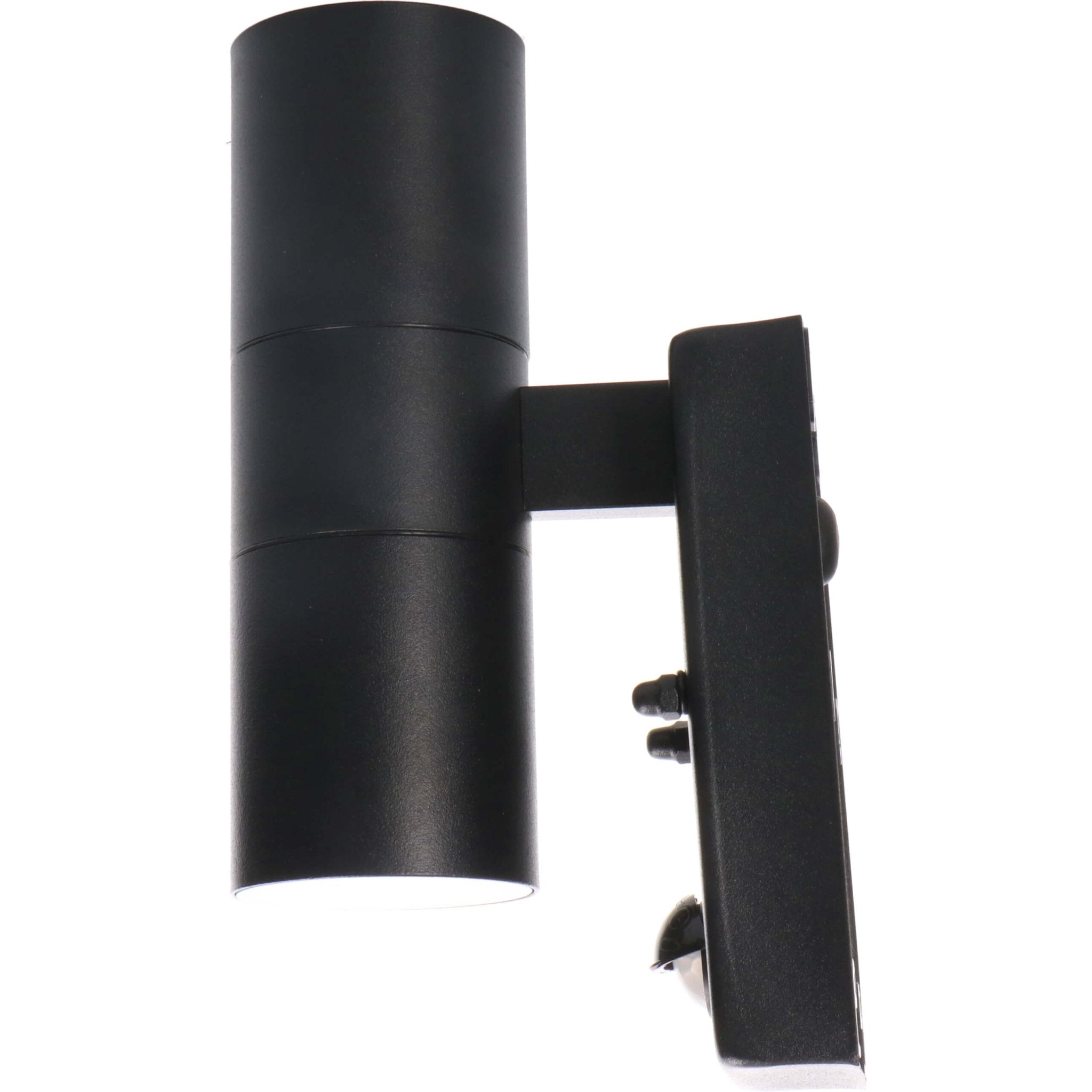 RVS LED Buitenlamp met bewegingssensor - 2 lichts up & down - IP44 - Zwart - LED.nl