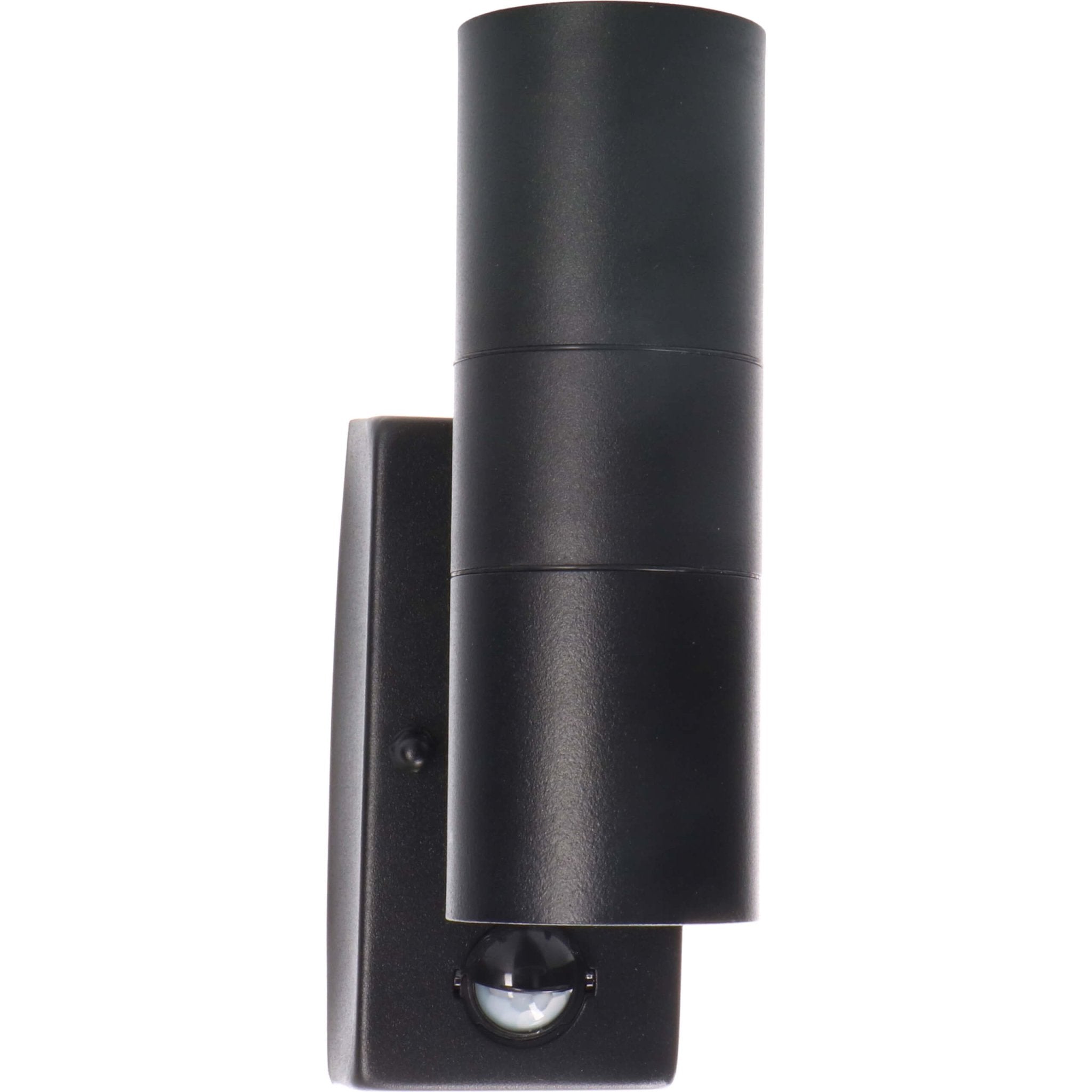 RVS LED Buitenlamp met bewegingssensor - 2 lichts up & down - IP44 - Zwart - LED.nl