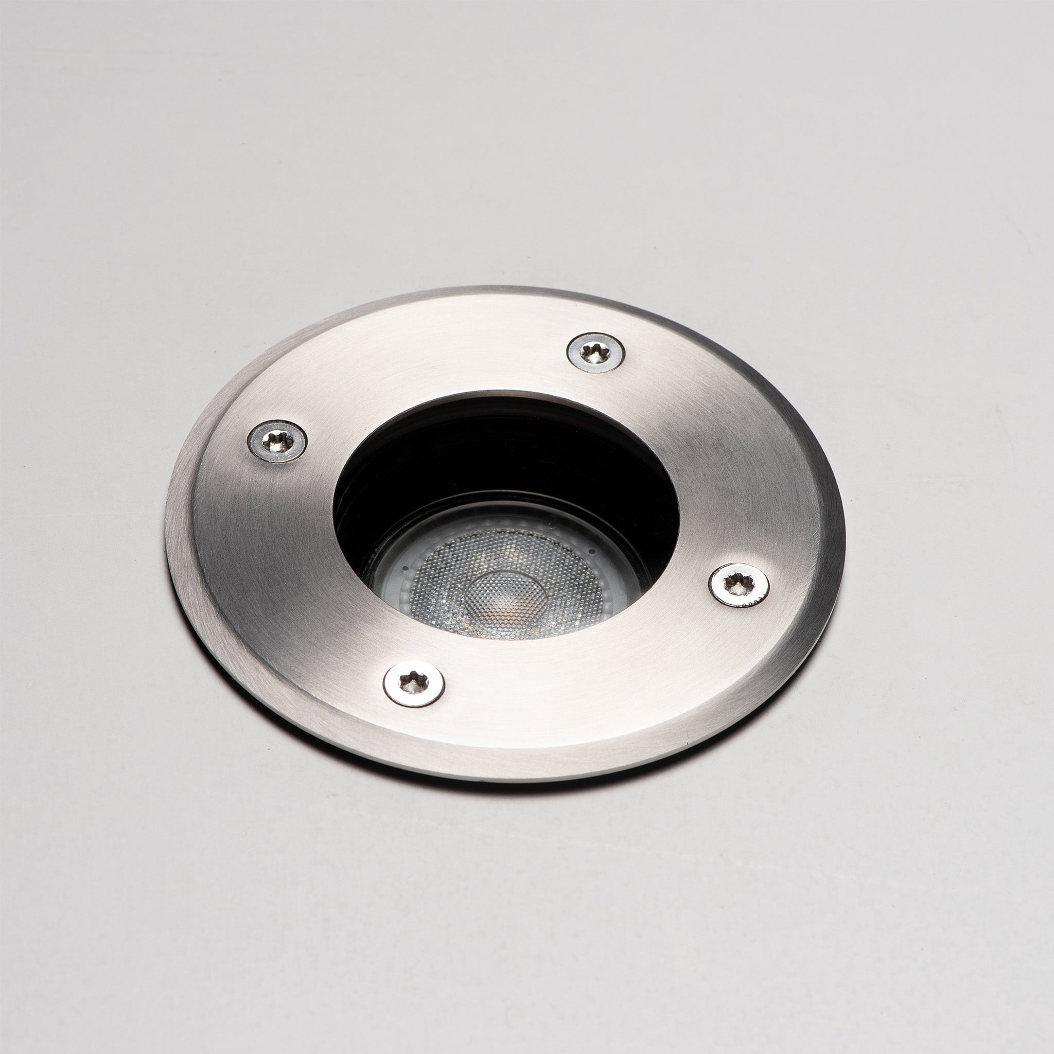 RVS LED Inbouw grondspot rond - voor oprit & tuin - IP67 Waterdicht - Zilver - LED.nl