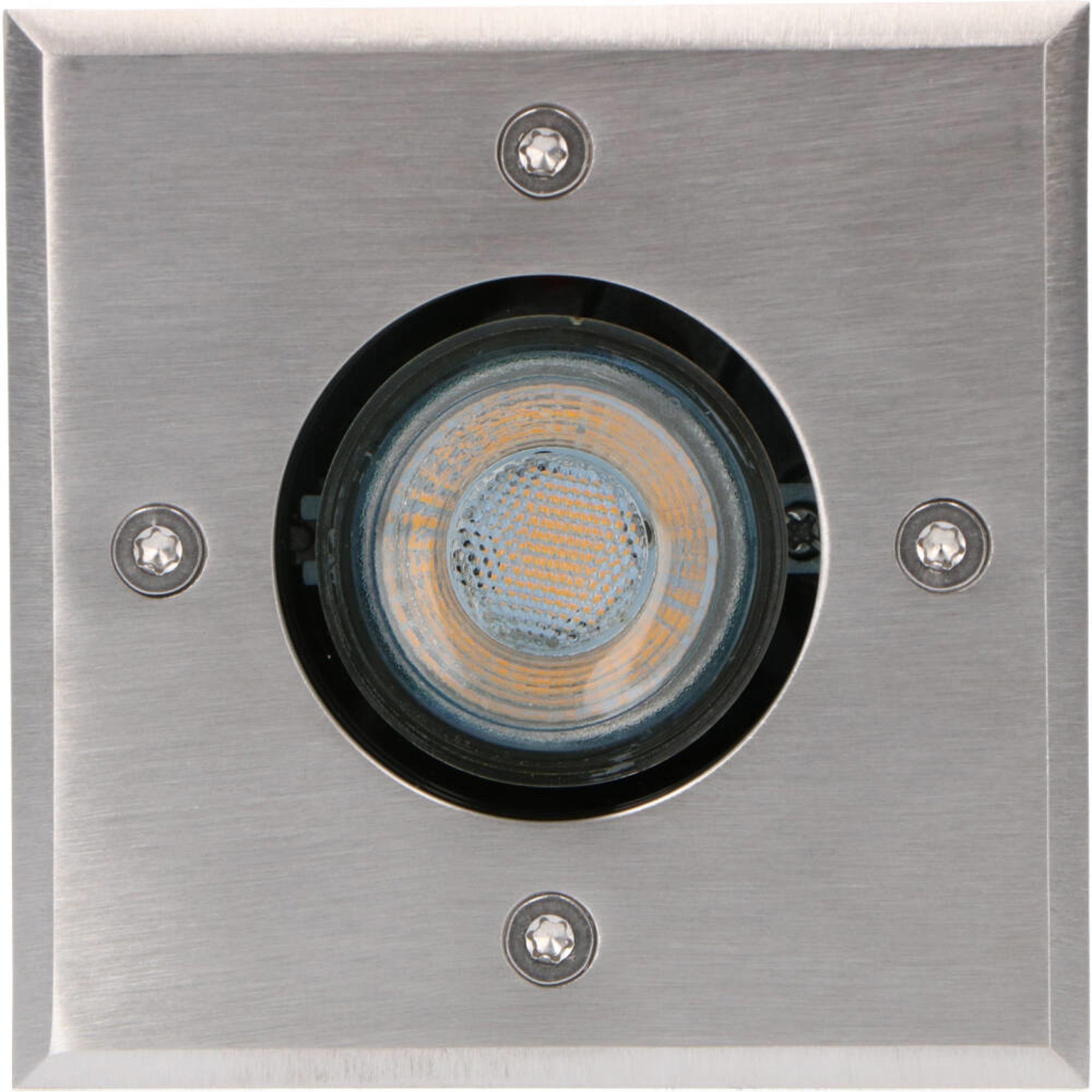 RVS LED Inbouw grondspot vierkant - voor oprit & tuin - IP67 Waterdicht - Zilver - LED.nl