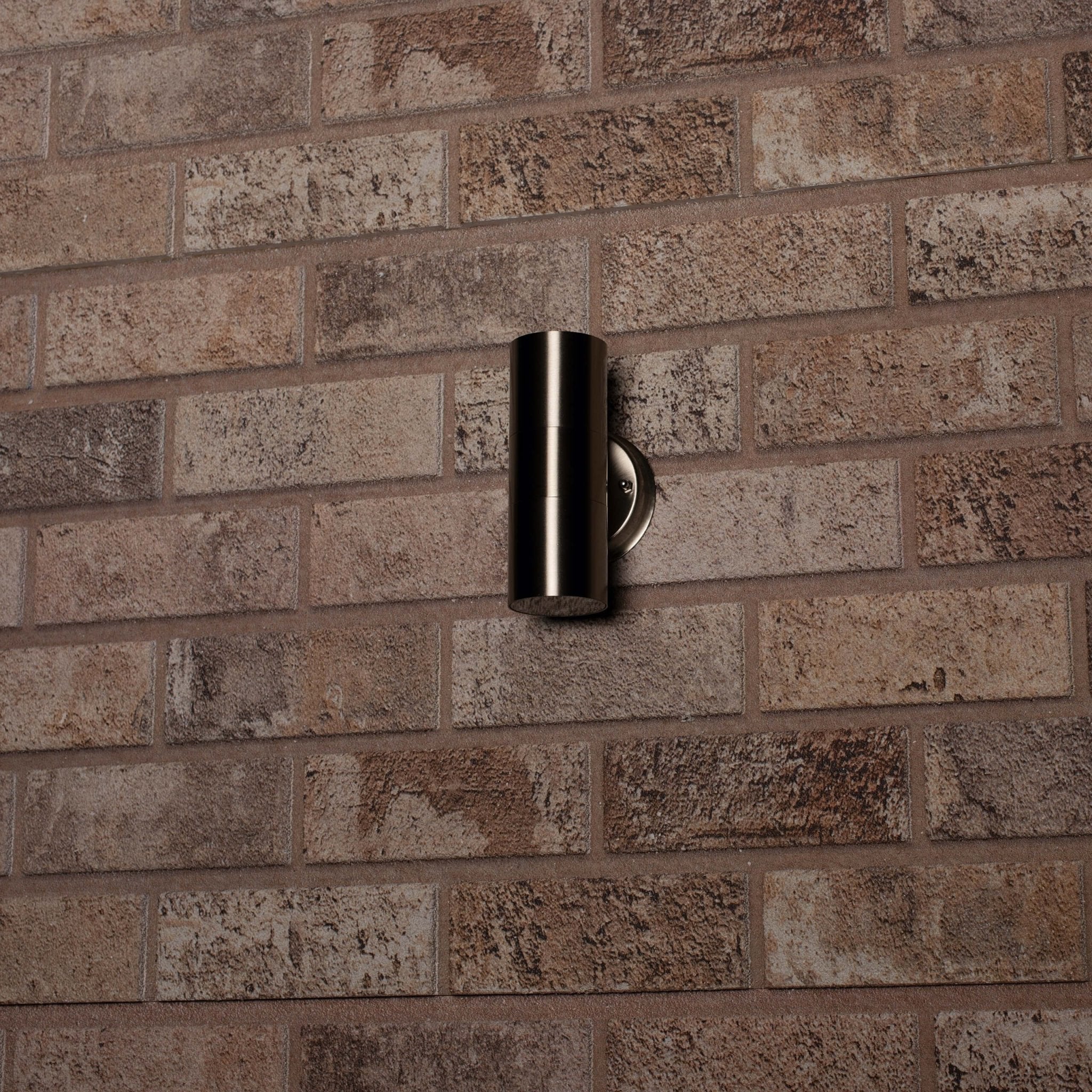 RVS LED Muurlamp buiten - Spot met 2 x GU10 fitting - Monza - IP44 - Zilver - LED.nl