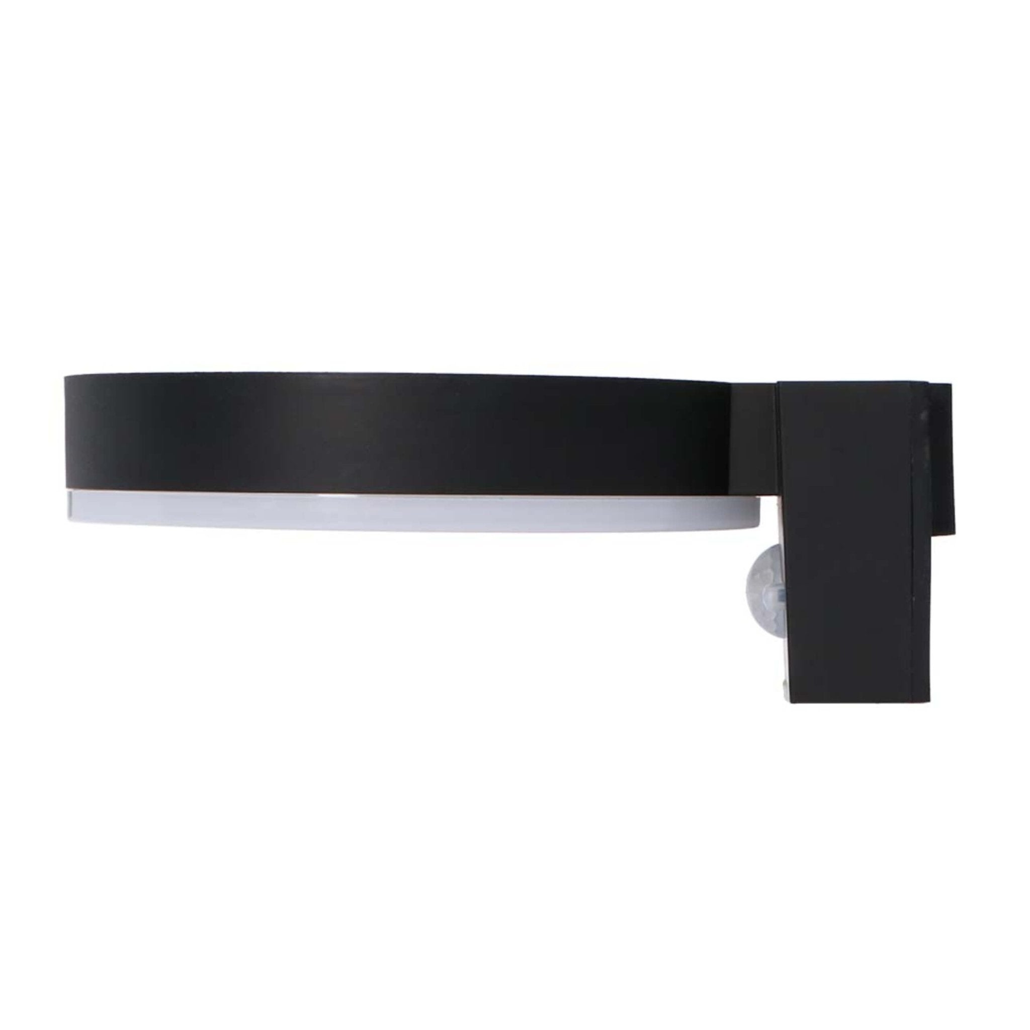 RVS Solar LED Buitenlamp met bewegingssensor - Draadloos - 3 standen - Zwart - LED.nl