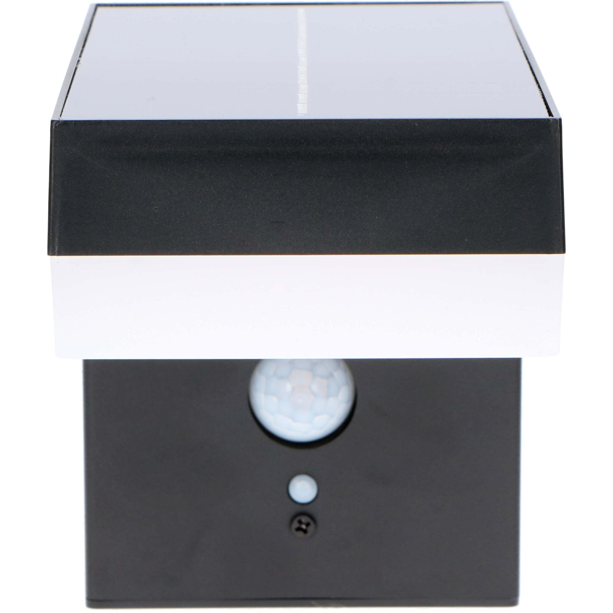 RVS Solar LED Buitenlamp met bewegingssensor - Draadloos - Vierkant - 3 standen - Zwart - LED.nl