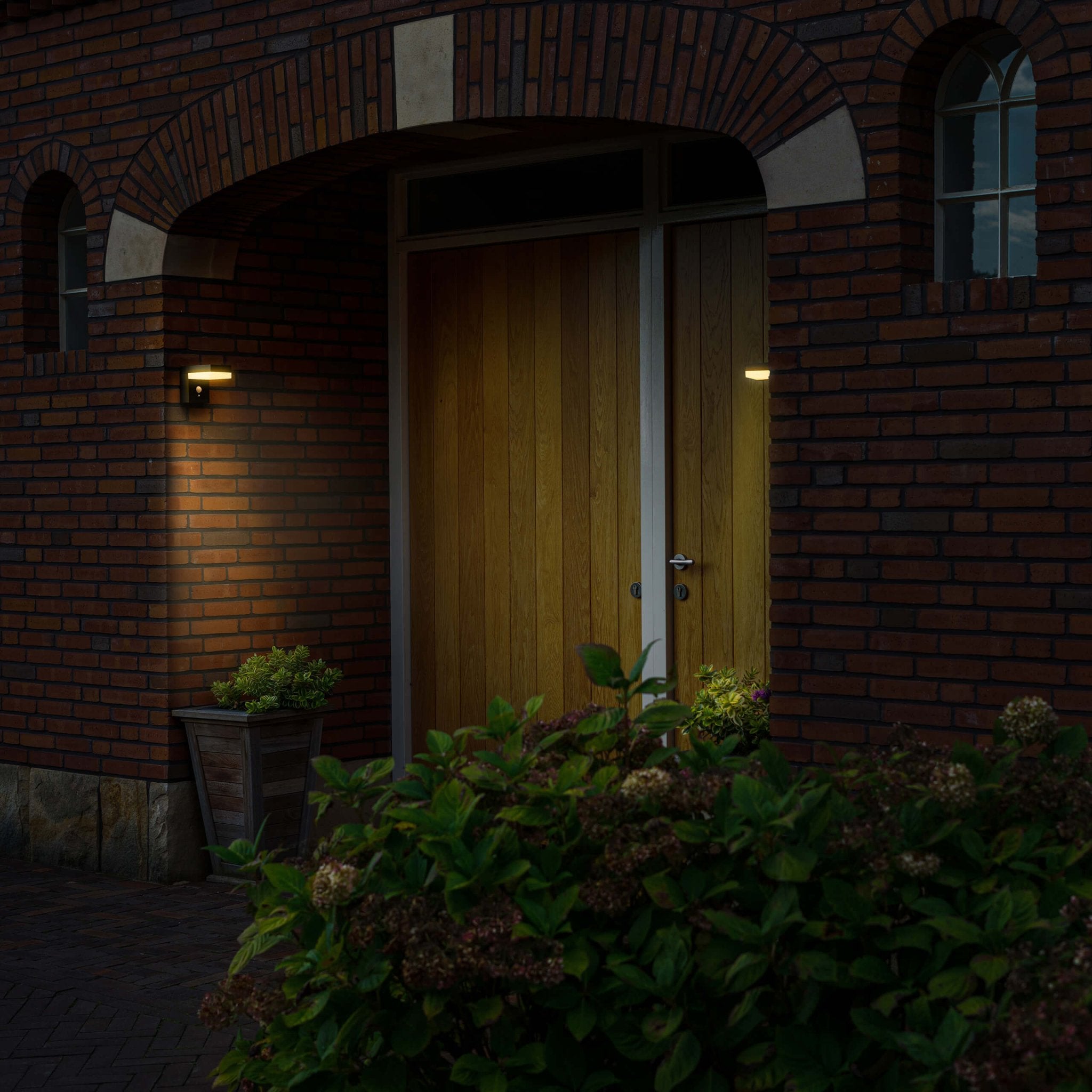 RVS Solar LED Buitenlamp met bewegingssensor - Draadloos - Vierkant - 3 standen - Zwart - LED.nl