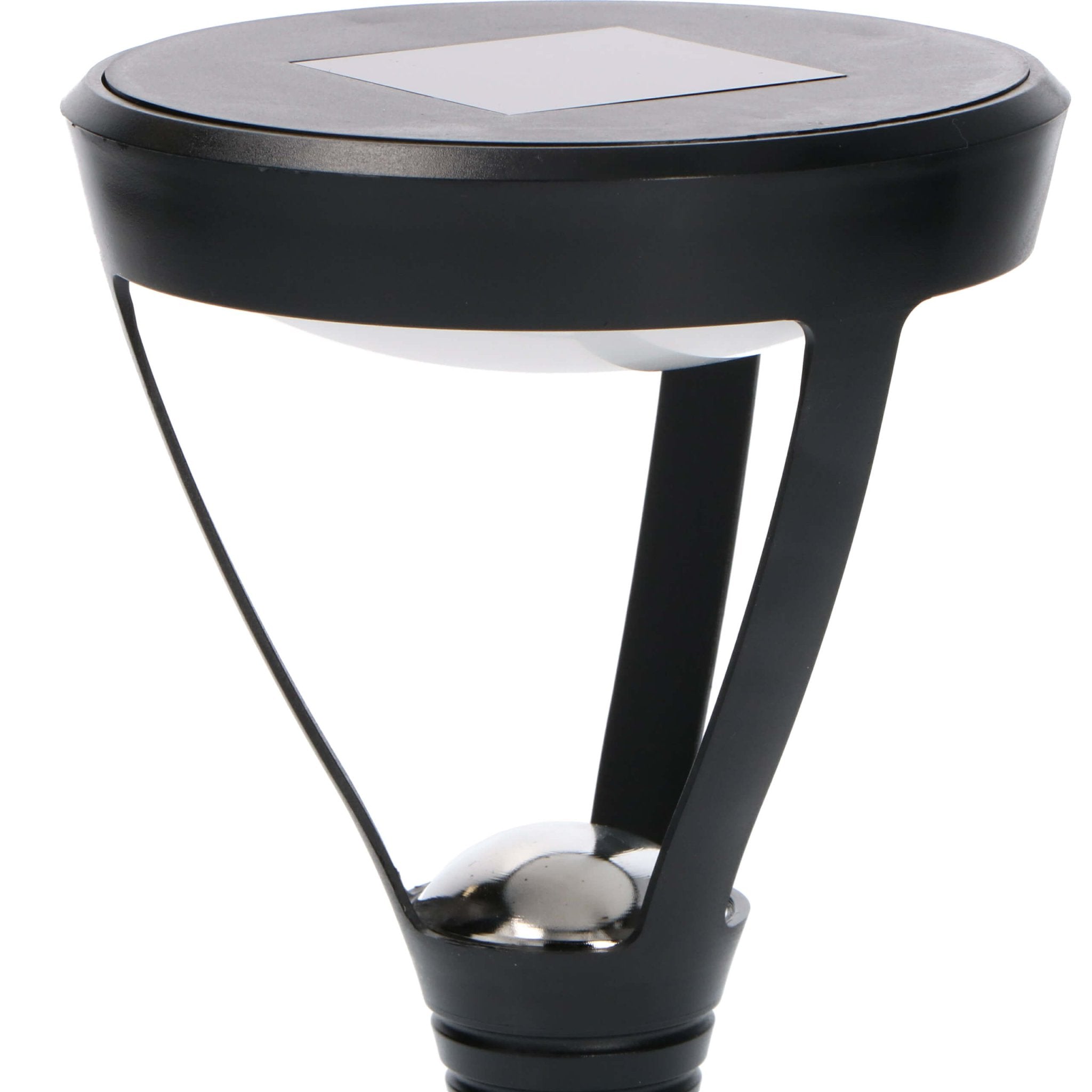 RVS Solar LED Prikspot met sensor - Draadloos - IP44 - Sava - Zwart - 48 cm - LED.nl