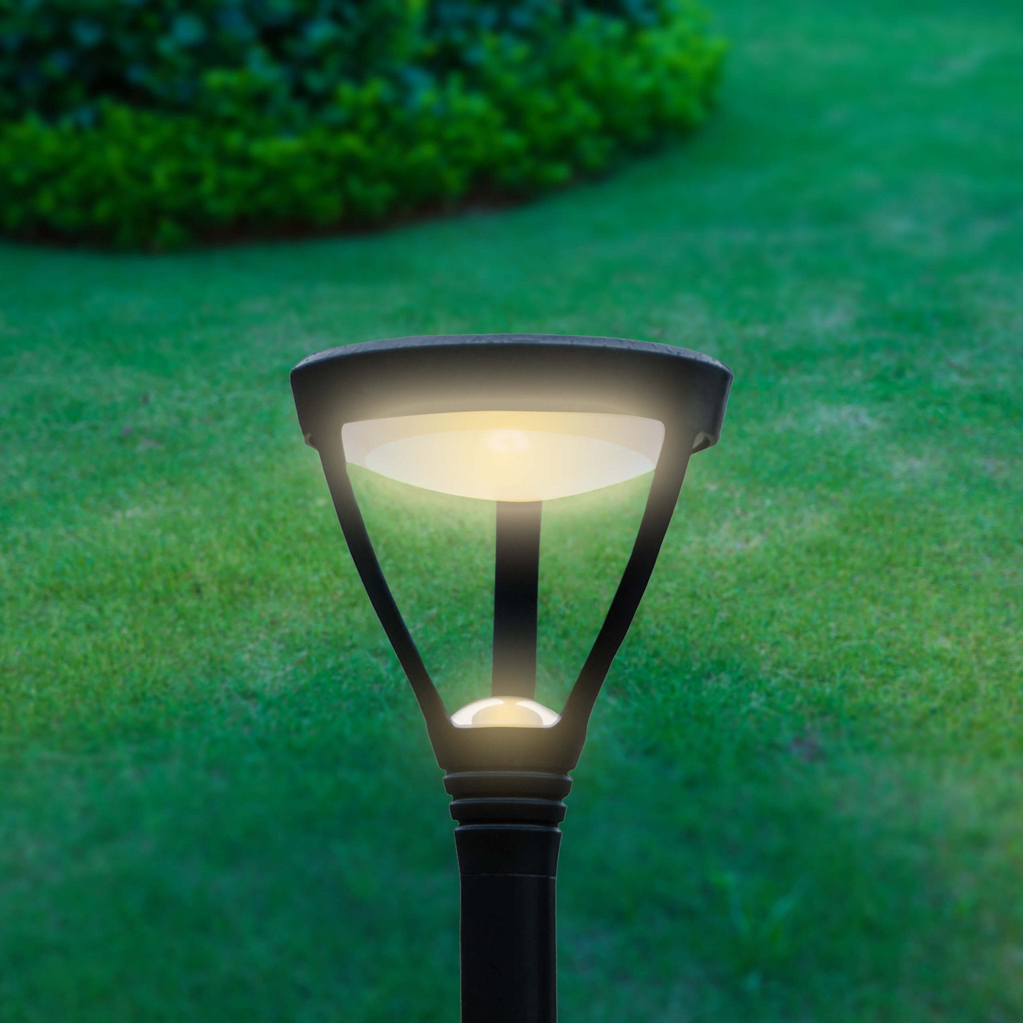 RVS Solar LED Prikspot met sensor - Draadloos - IP44 - Sava - Zwart - 48 cm - LED.nl
