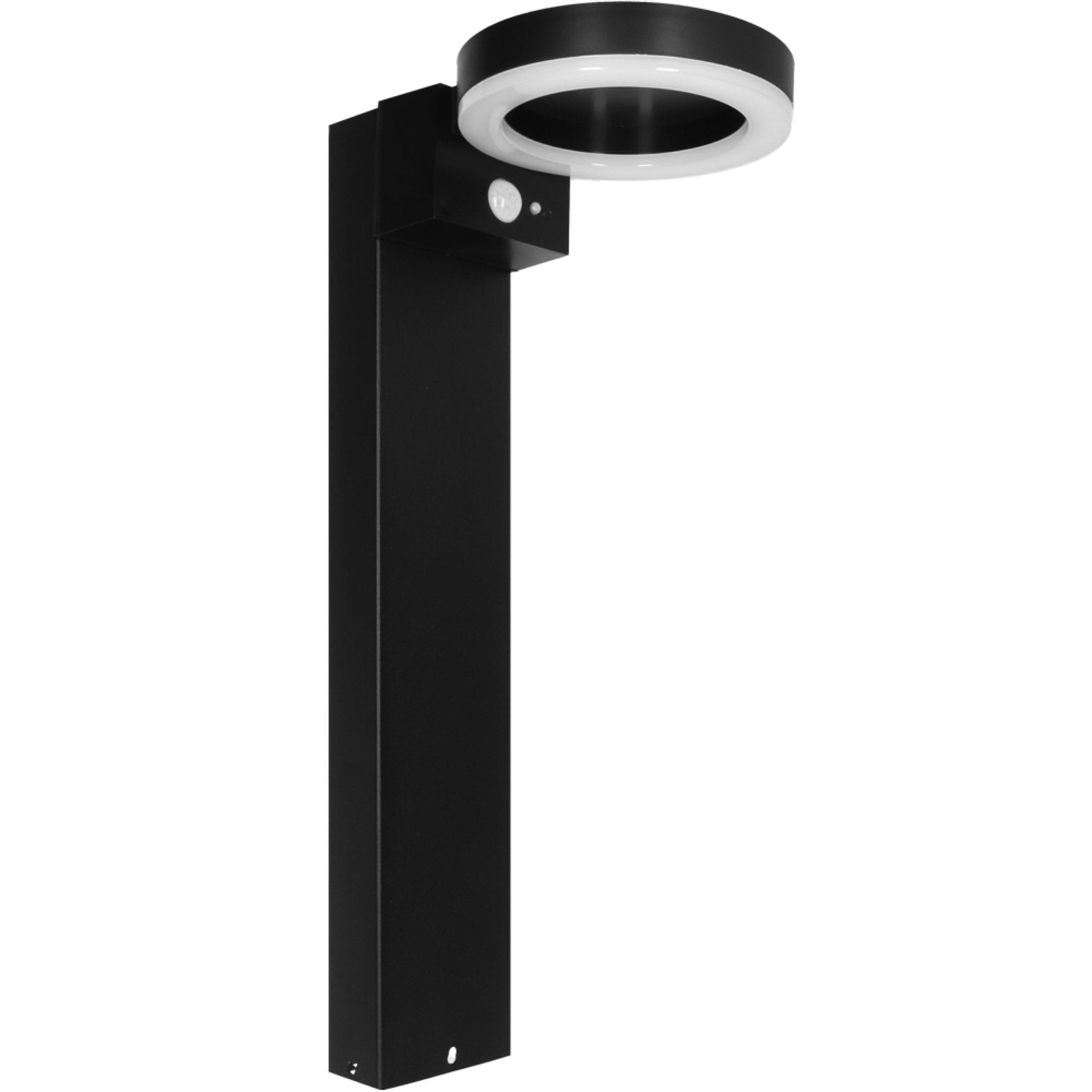 RVS Solar LED Tuin Lantaarnpaal met bewegingssensor - Draadloos - 3 standen - Zwart - LED.nl
