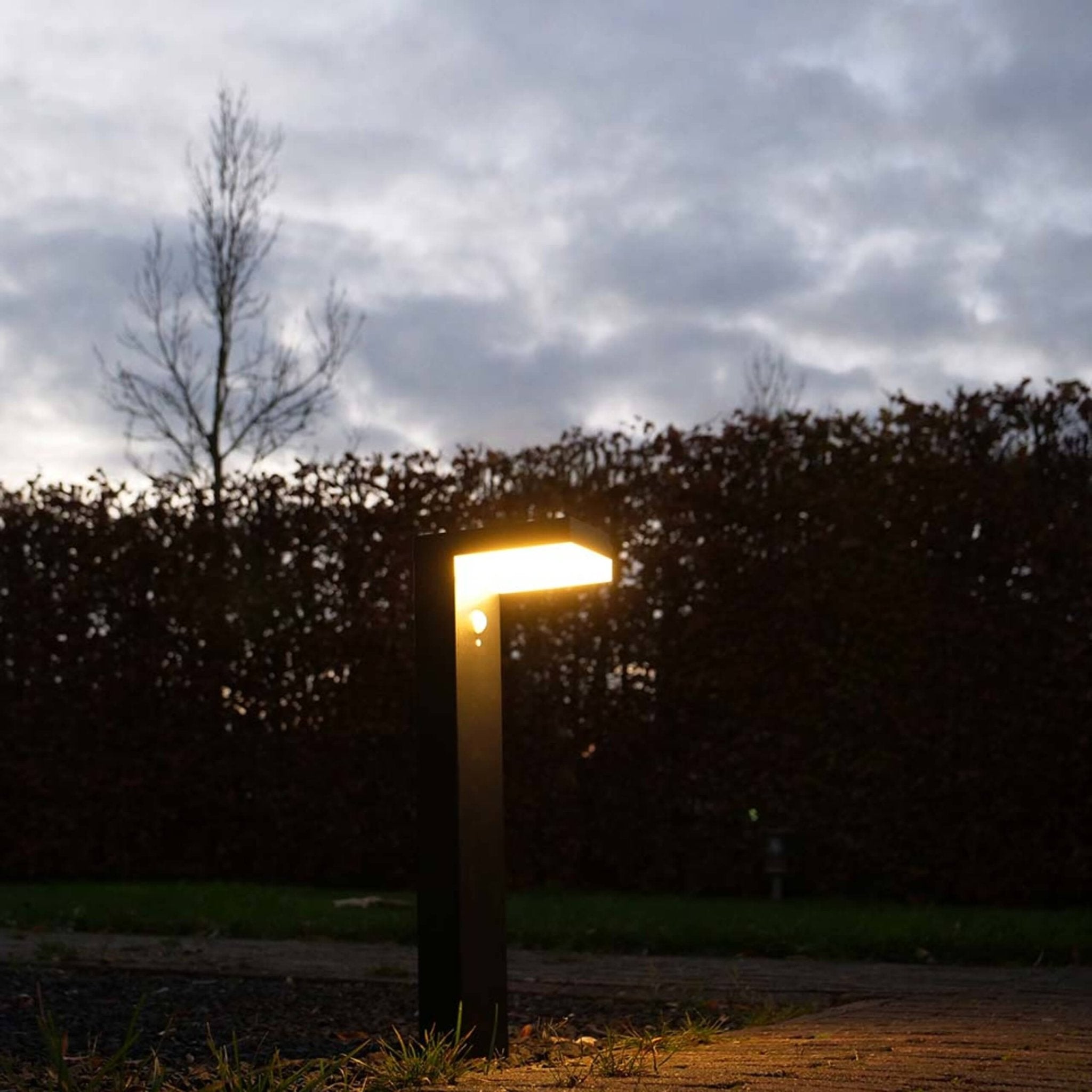 RVS Solar LED Tuinpaal met bewegingssensor - Draadloos - 3 standen - Zwart - LED.nl