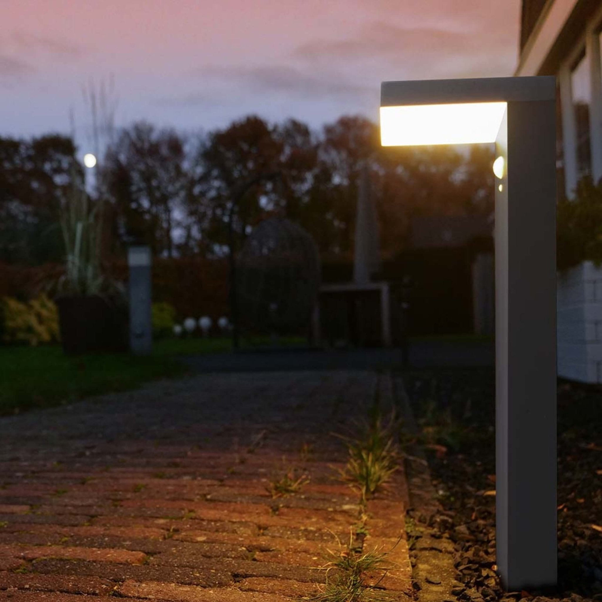 RVS Solar LED Tuinpaal met bewegingssensor - Draadloos - 3 standen - Zwart - LED.nl