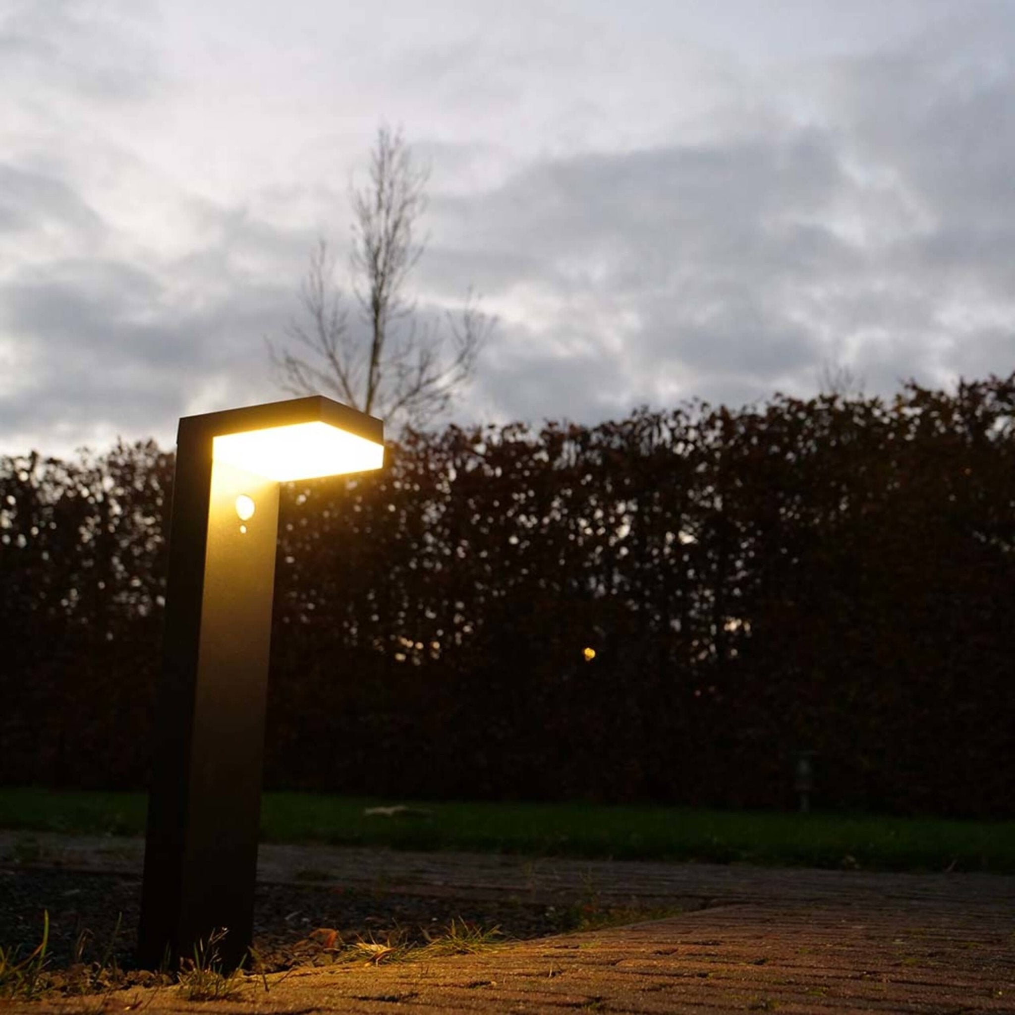 RVS Solar LED Tuinpaal met bewegingssensor - Draadloos - 3 standen - Zwart - LED.nl