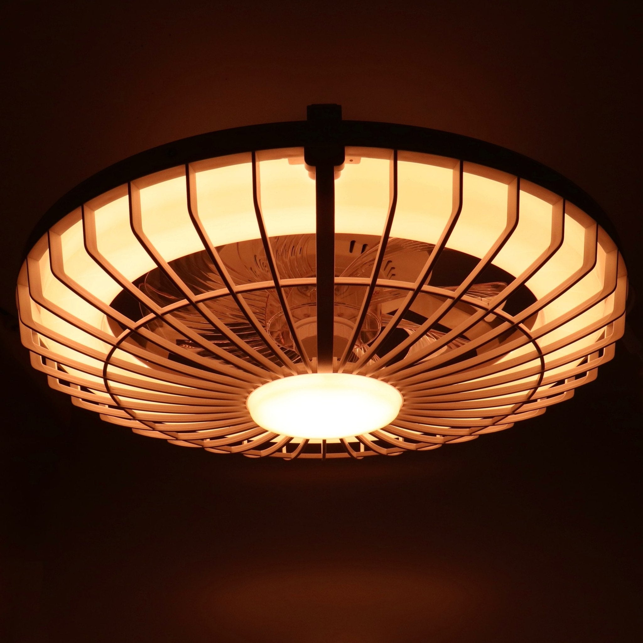 Silencio LED plafondlamp ventilator – Dimbaar en instelbare kleurtemperatuur – Voor zomer en winter – Incl. handige afstandsbediening - LED.nl
