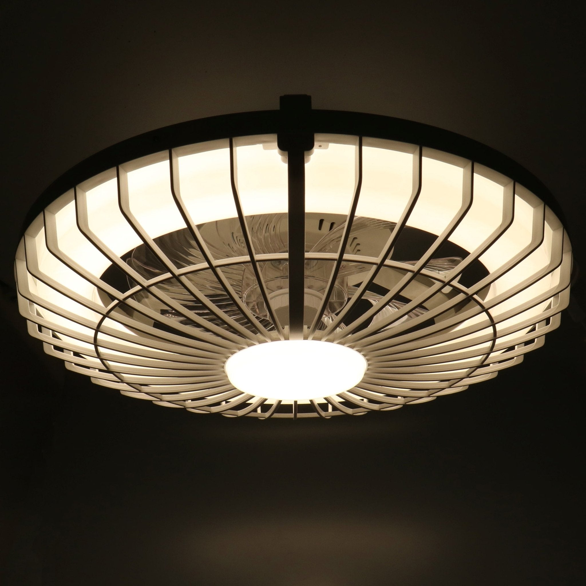 Silencio LED plafondlamp ventilator – Dimbaar en instelbare kleurtemperatuur – Voor zomer en winter – Incl. handige afstandsbediening - LED.nl