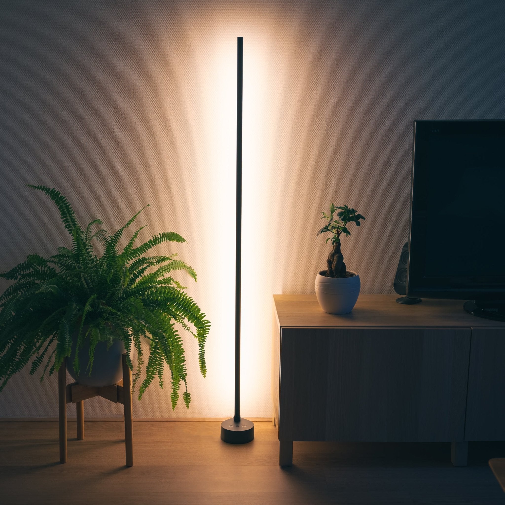 Smart LED WiFi Vloerlamp - Dimbaar en lichtkleur instelbaar - Bedienbaar met app en spraak - 138 cm - LED.nl
