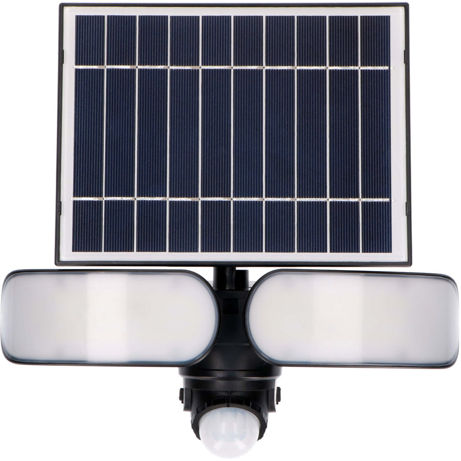 LED's Light Solar LED Buitenlamp met Bewegingssensor - 2 lichts - Automatisch aan/uit - Afneembaar paneel - Zwart Buitenlampen LED.nl