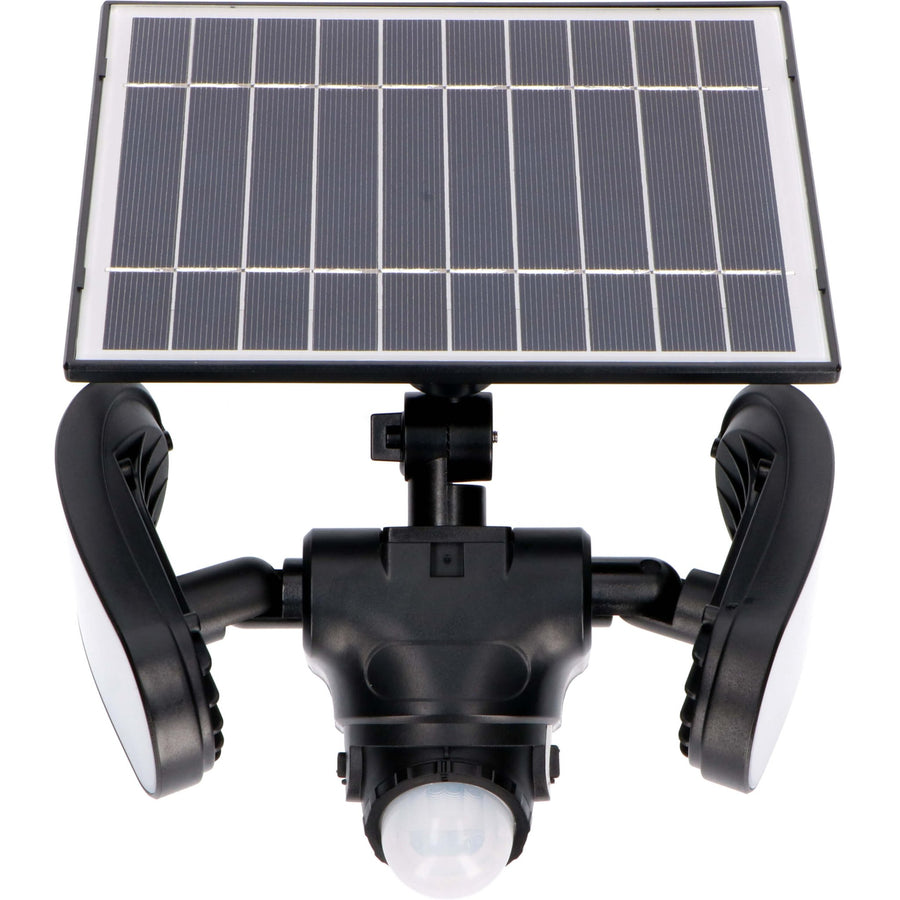 LED's Light Solar LED Buitenlamp met Bewegingssensor - 2 lichts - Automatisch aan/uit - Afneembaar paneel - Zwart Buitenlampen LED.nl