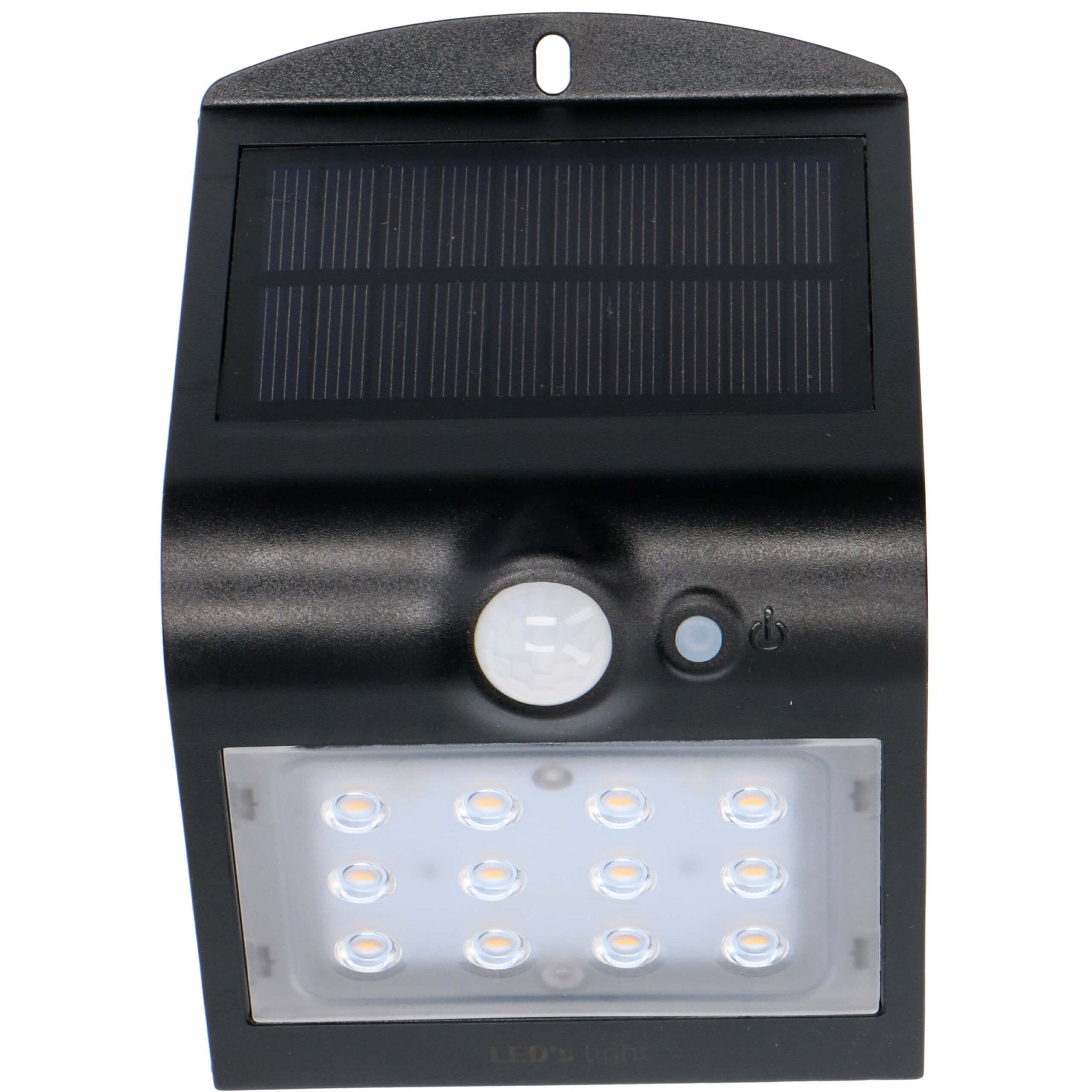 Solar LED buitenlamp met bewegingssensor - 3 standen - Automatisch aan/uit - 220 lm - Zwart - LED.nl
