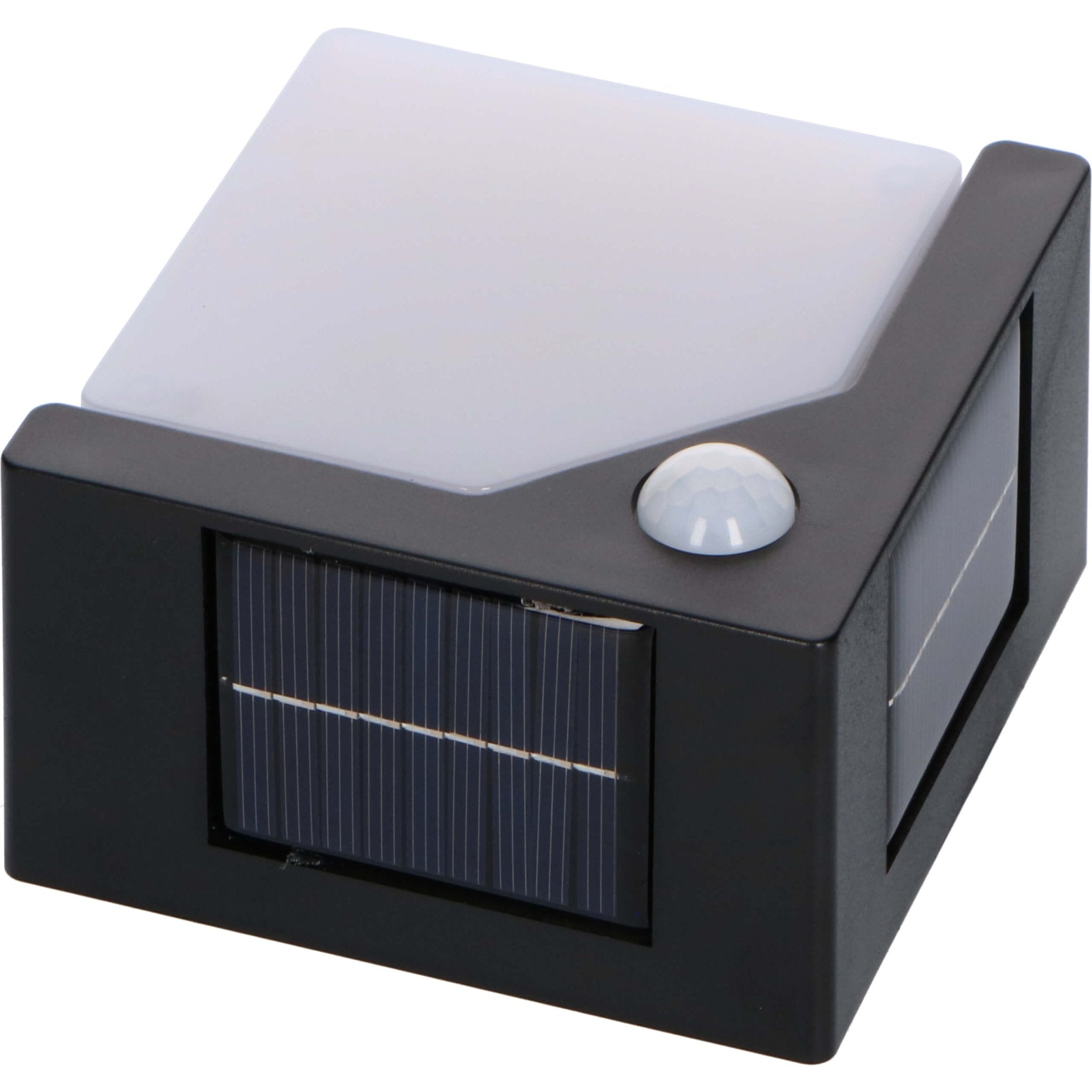 Solar LED buitenlamp met bewegingssensor - Draadloos op zonne-energie - Zwart - LED.nl