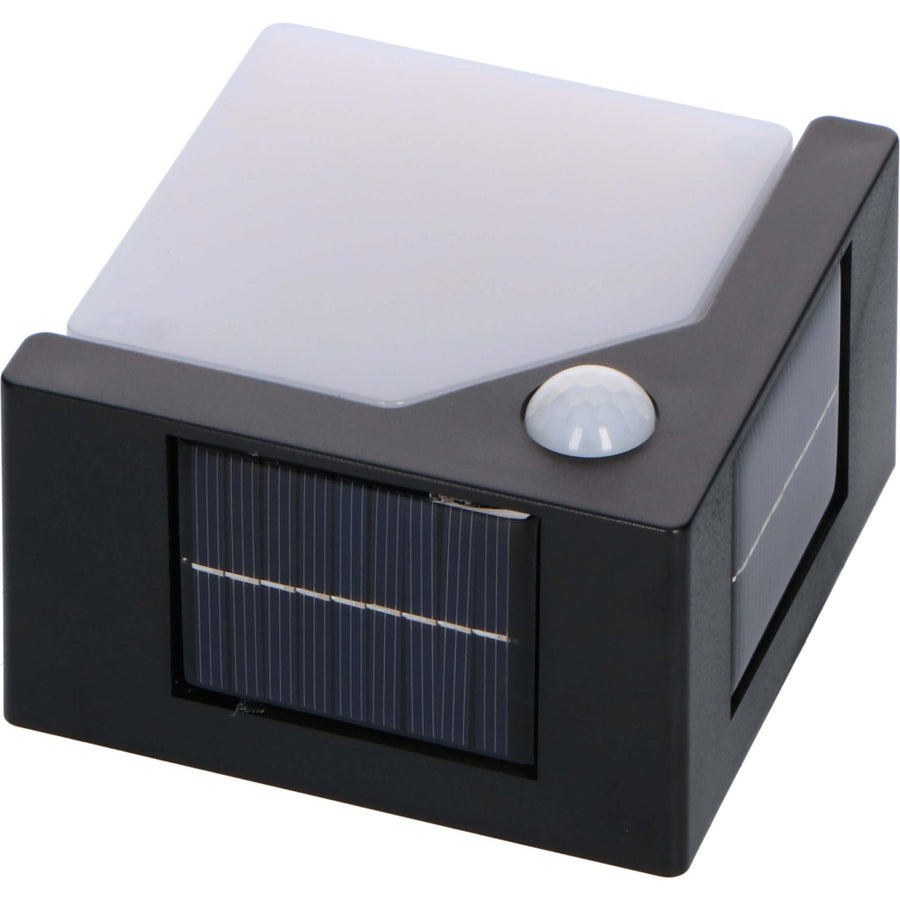 LED's Light Solar LED Buitenlamp met Bewegingssensor - Draadloos op zonne-energie - Zwart - IP44 Buitenlampen LED.nl