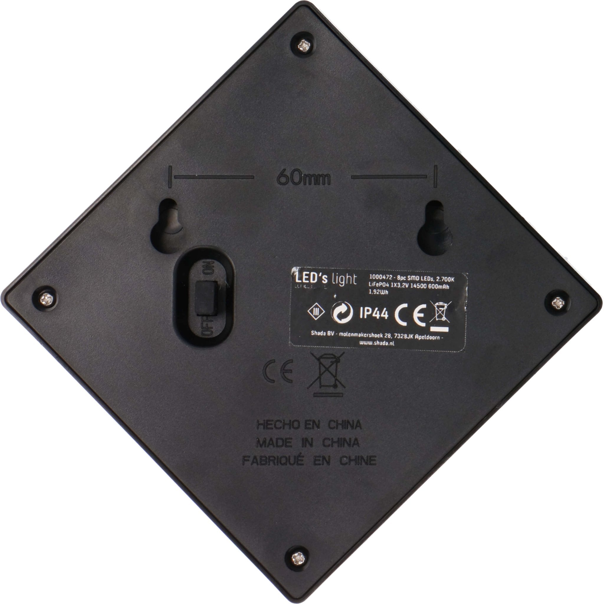 Solar LED buitenlamp met bewegingssensor - Draadloos op zonne-energie - Zwart - LED.nl