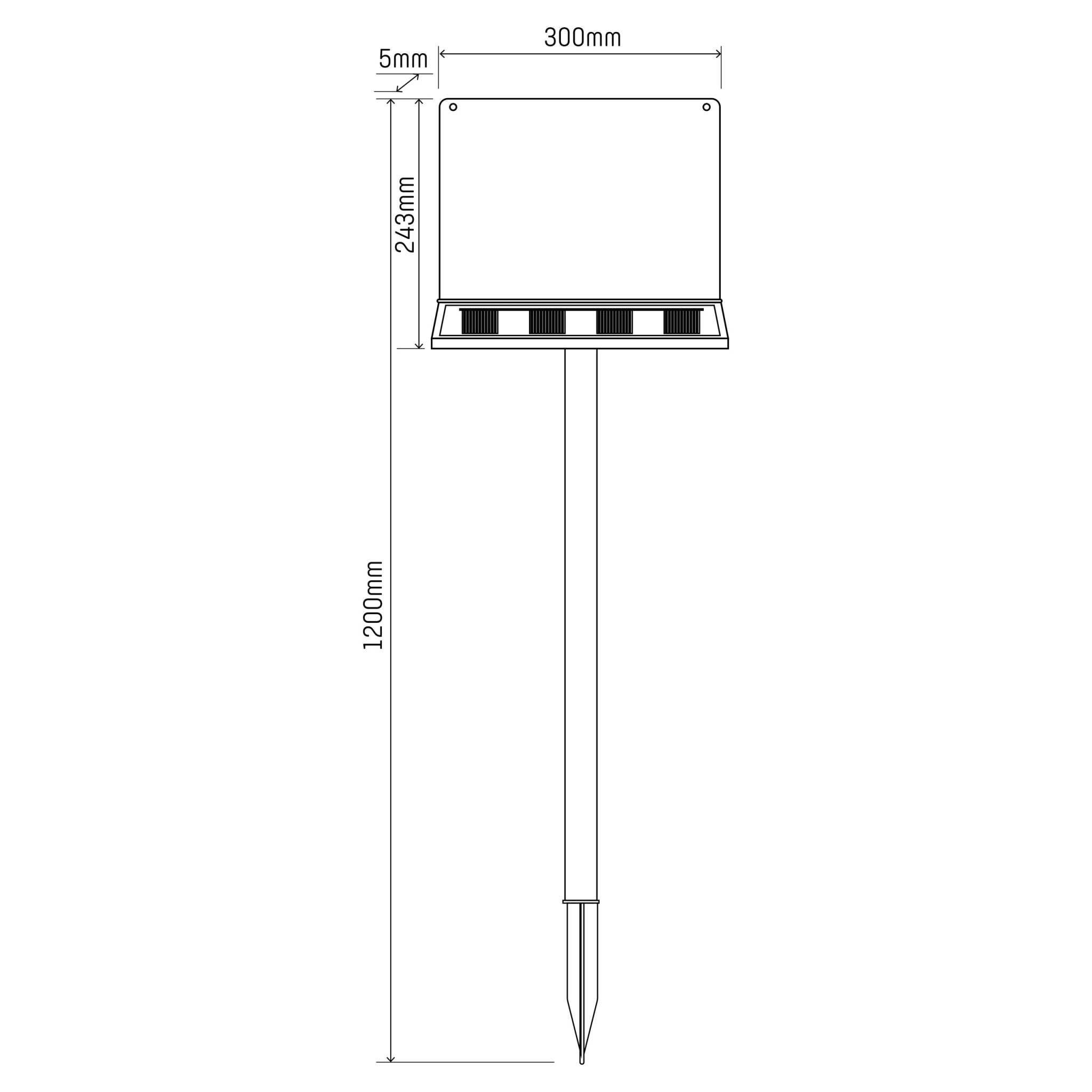 Solar LED Display schrijfbord buiten - Draadloos op zonne-energie - Incl. Stift - LED.nl