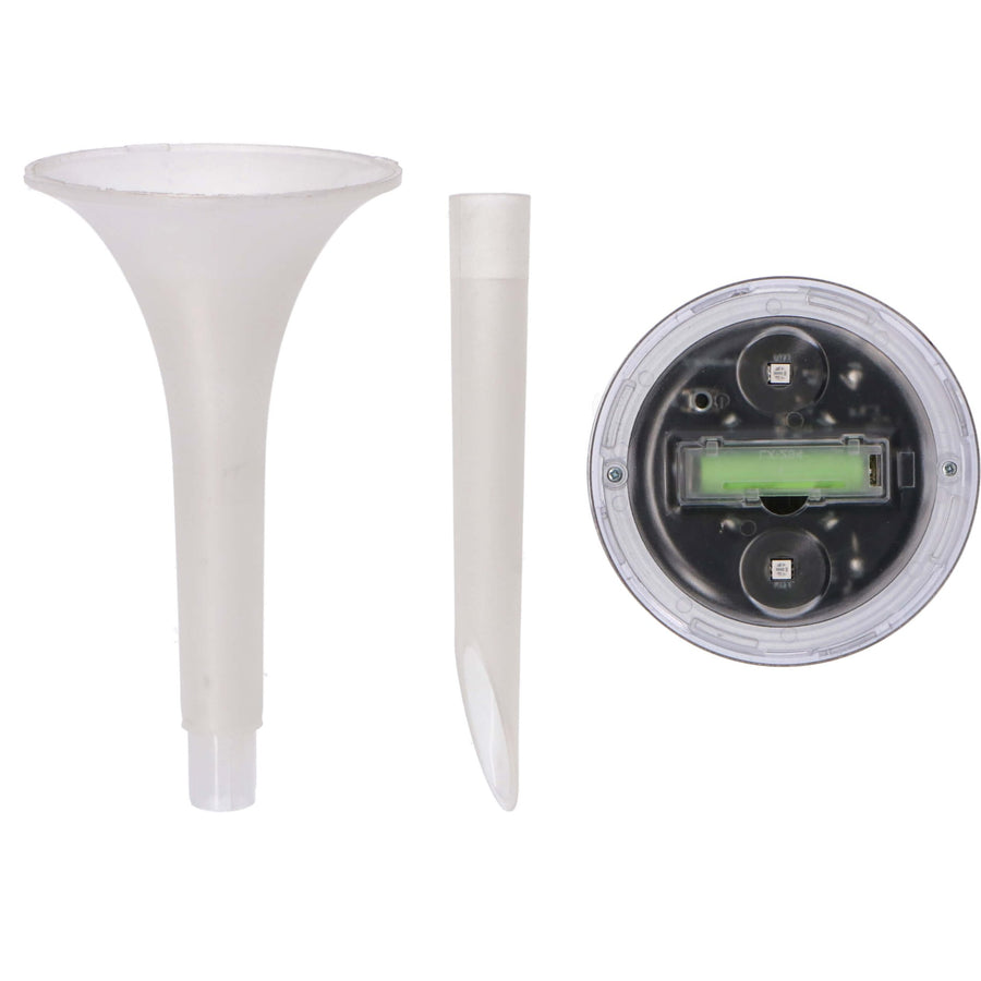 Solar LED Prikspot met sensor - Warm wit + RGB - Auto aan/uit - Tours - 32 cm Prikspotjes LED.nl