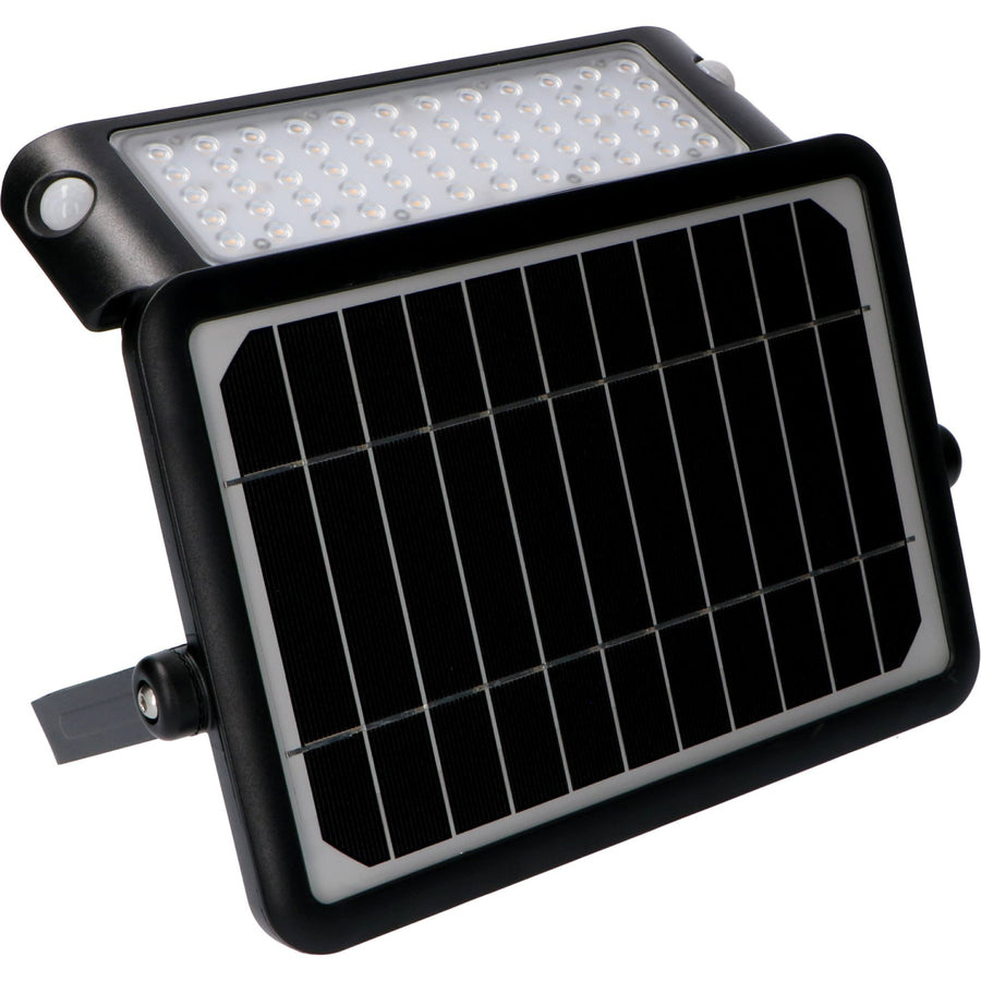 LED's Light Solar LED Schijnwerper met Bewegingssensor - 3 standen - Draadloos - 1080 Lumen - Zwart Buitenlampen LED.nl