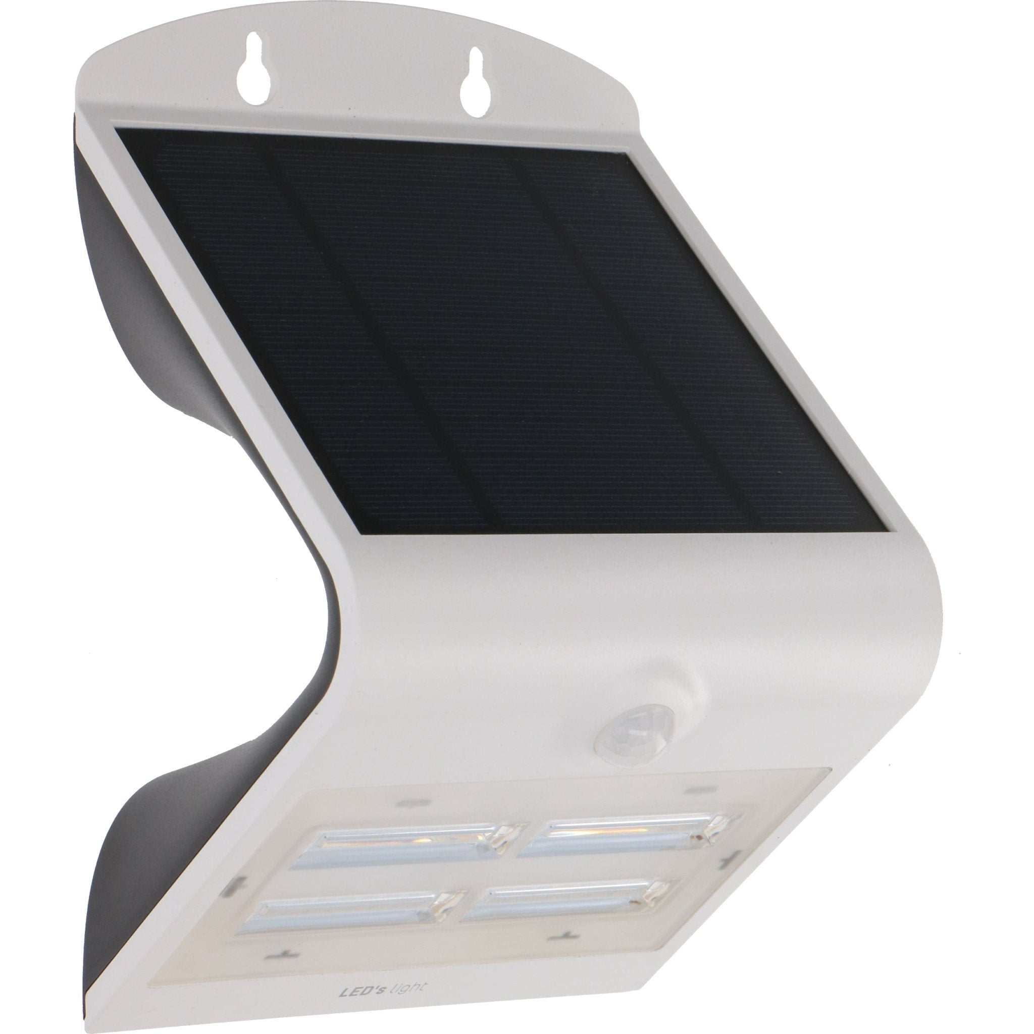 Solar LED Wandlamp met bewegingssensor - 3 standen - Automatisch aan/uit - 400 lm - Wit - LED.nl