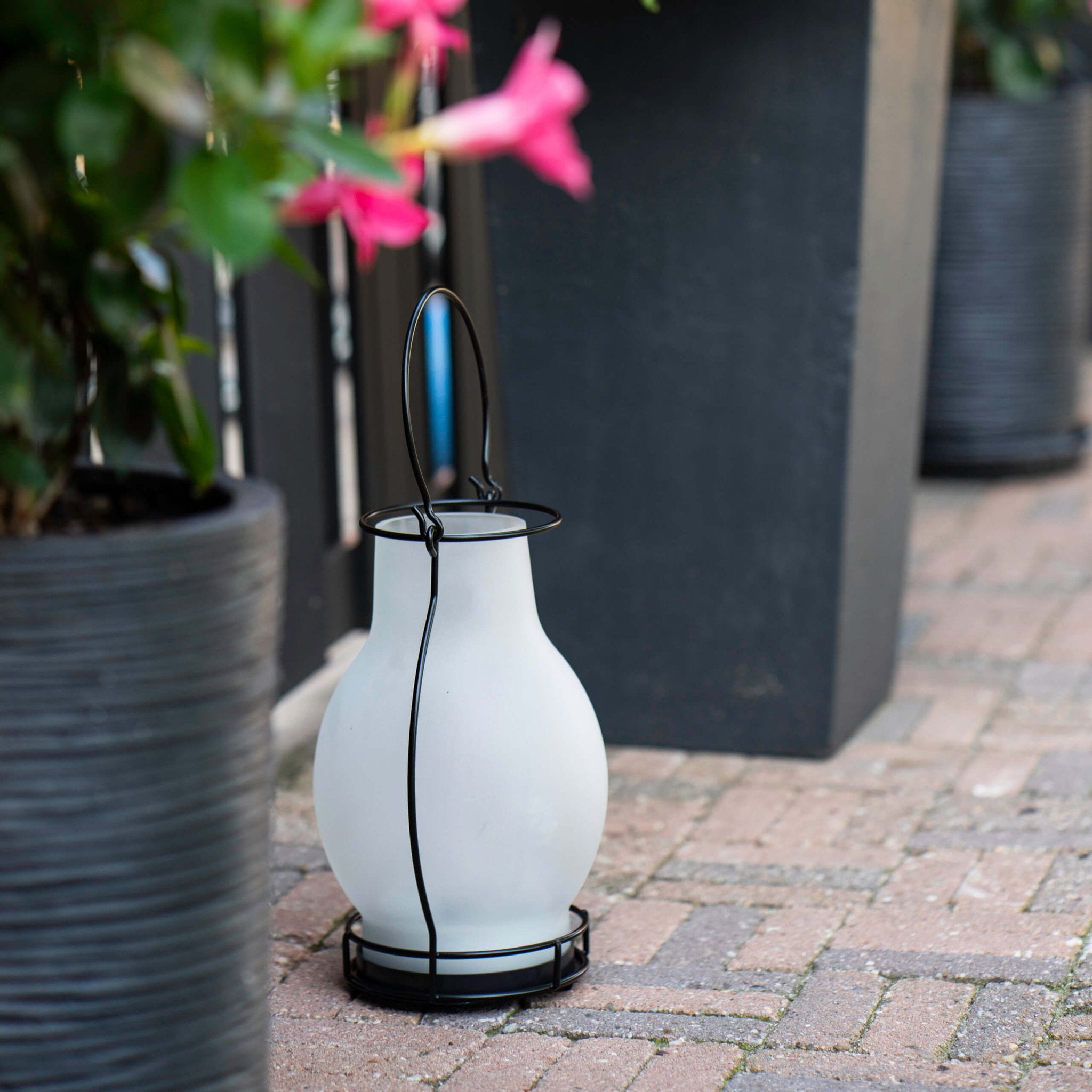 Solar Olielamp op zonne-energie met sensor - Automatisch aan/uit - Draadloos - 28 cm - LED.nl