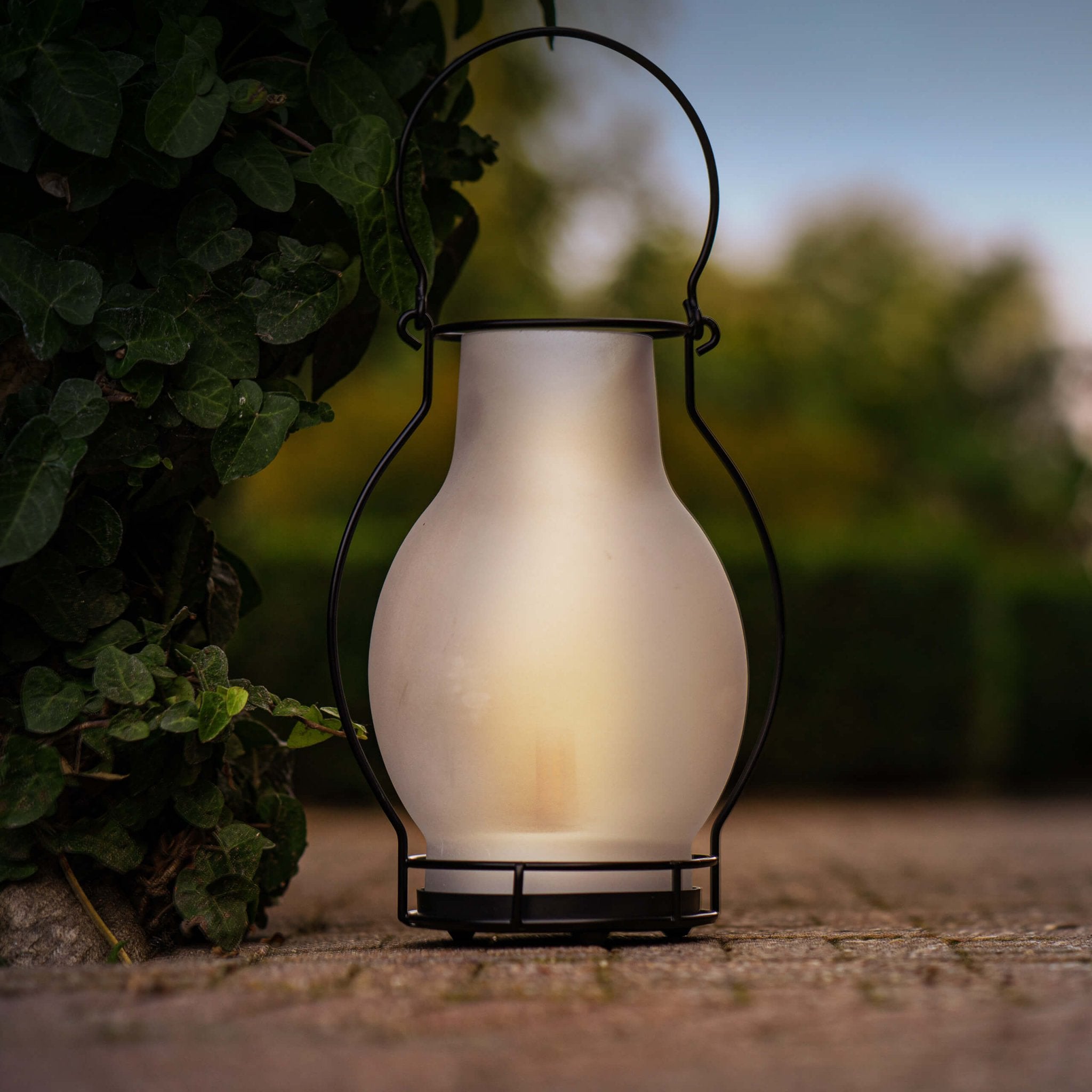Solar Olielamp op zonne-energie met sensor - Automatisch aan/uit - Draadloos - 28 cm - LED.nl