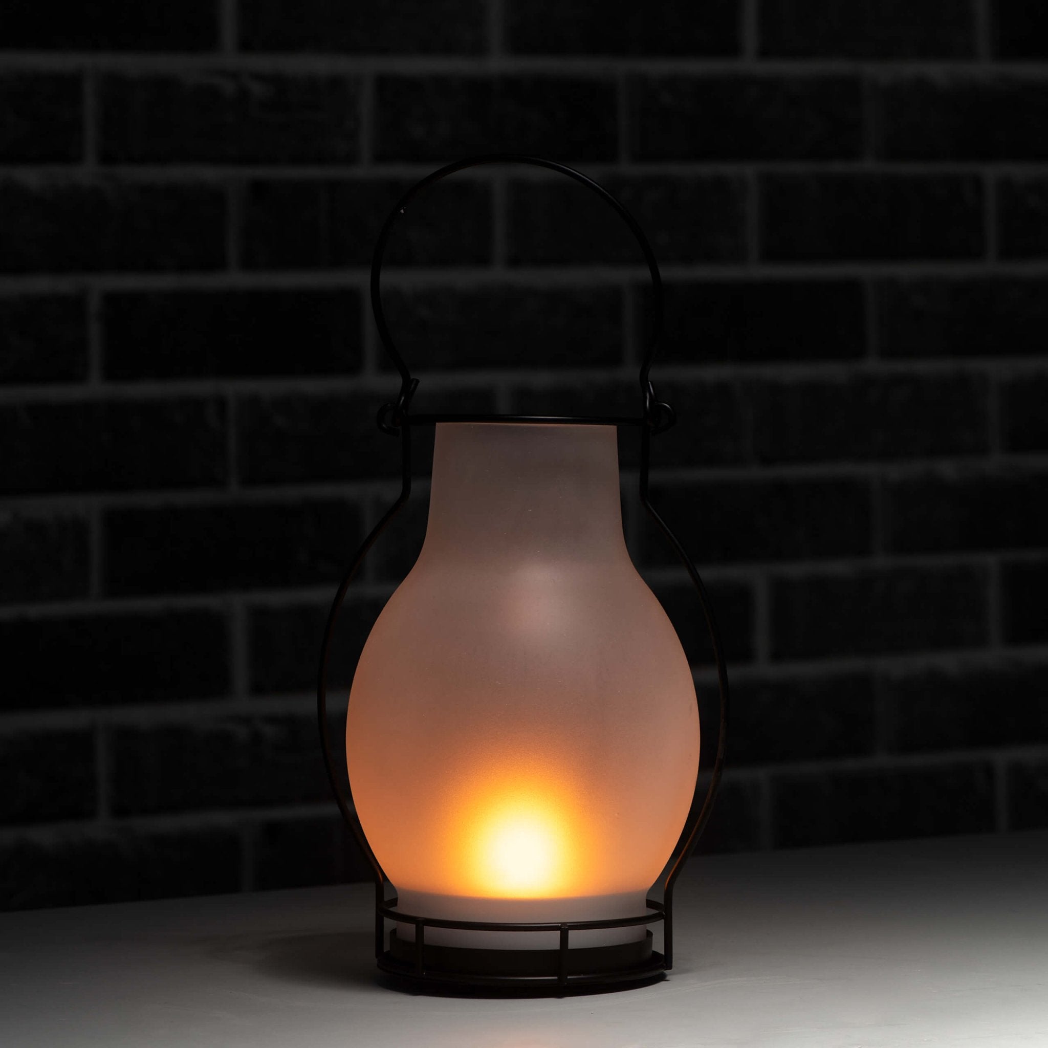 Solar Olielamp op zonne-energie met sensor - Automatisch aan/uit - Draadloos - 28 cm - LED.nl