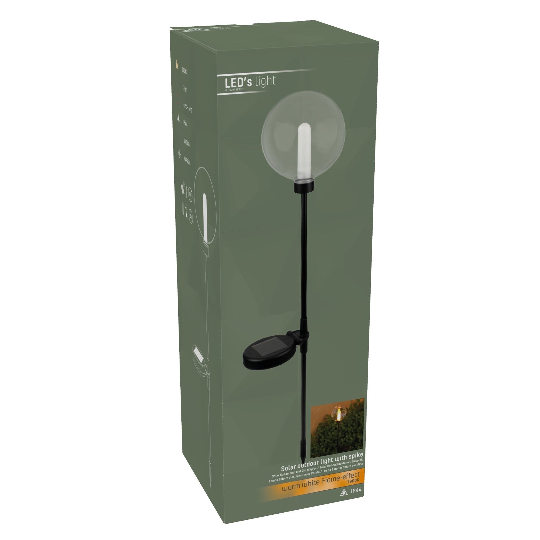 SolarSpike LED prikspot - Plug & Play - Draadloos - Automatisch aan en uit - Zwart - LED.nl