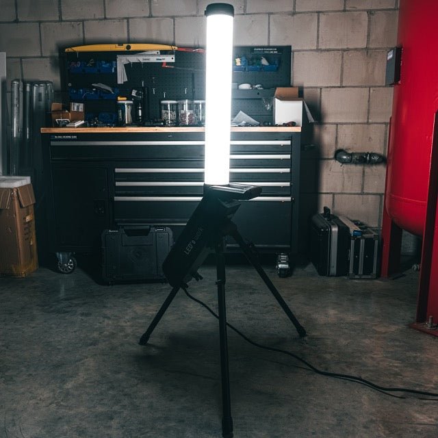 Staande LED toren bouwlamp 70W – 360° gelijkmatige lichtverspreiding – 10000 lumen – IP54 - LED.nl