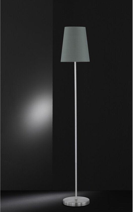 Staande LED Vloerlamp Grijs met voetschakelaar - grote E27 fitting - 150 cm - Universeel - LED.nl