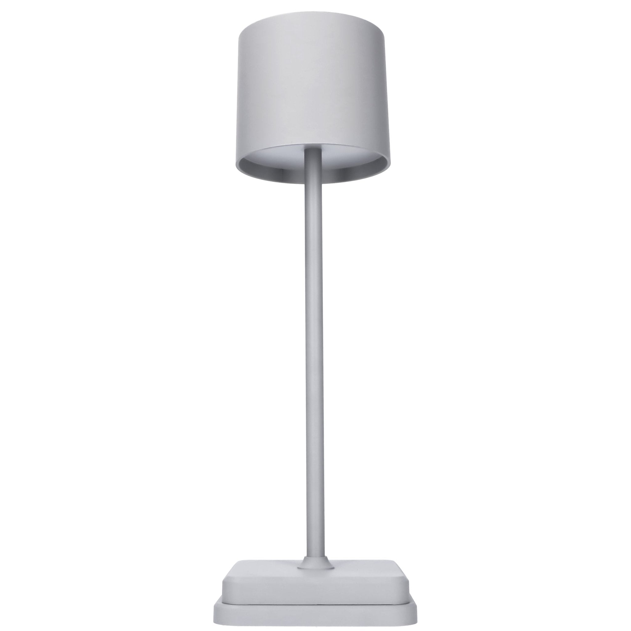 TouchDim oplaadbare LED tafellamp grijs – Dimbaar met touch-bediening – Voor binnen en buiten – 3 tinten licht instelbaar - LED.nl
