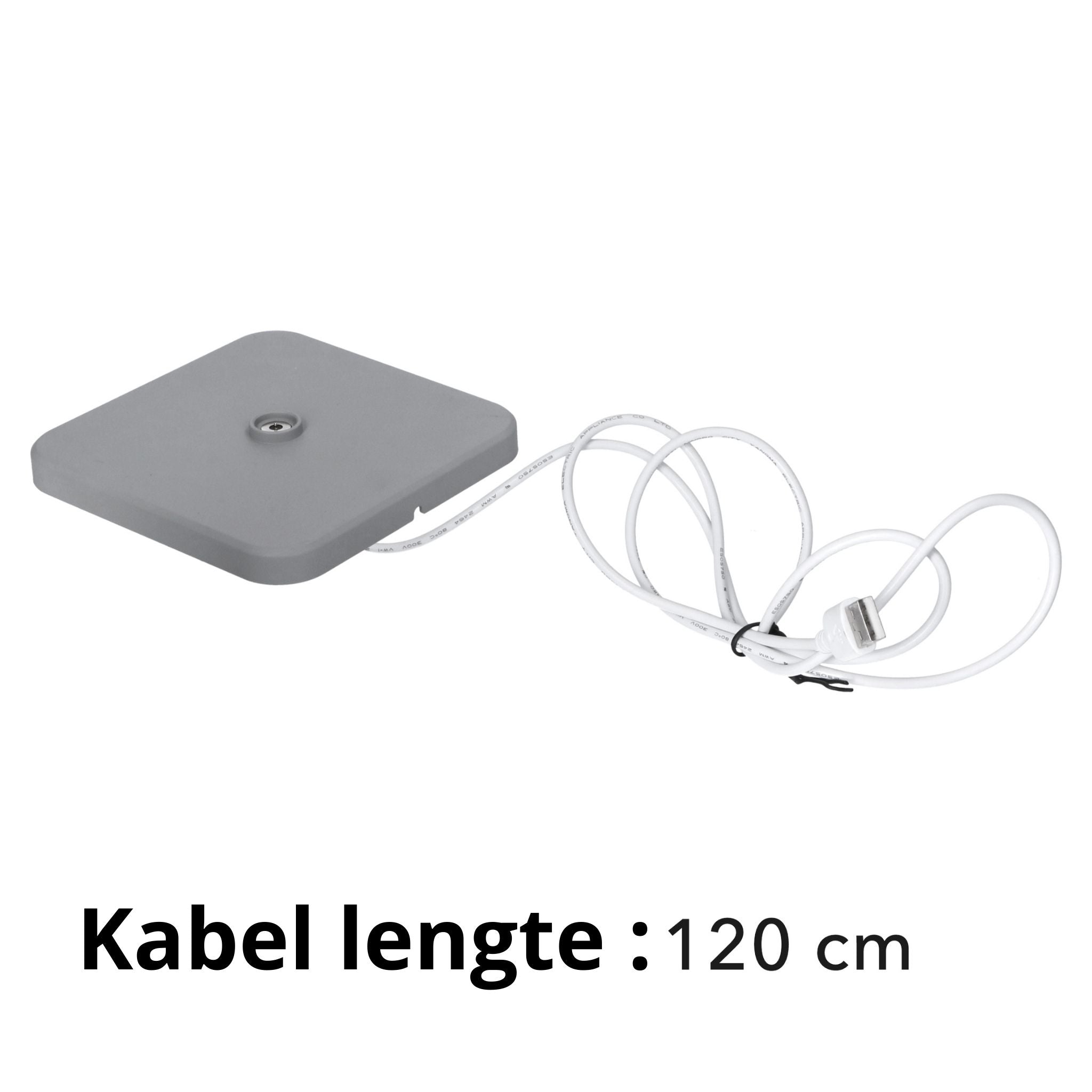 TouchDim oplaadbare LED tafellamp grijs – Dimbaar met touch-bediening – Voor binnen en buiten – 3 tinten licht instelbaar - LED.nl