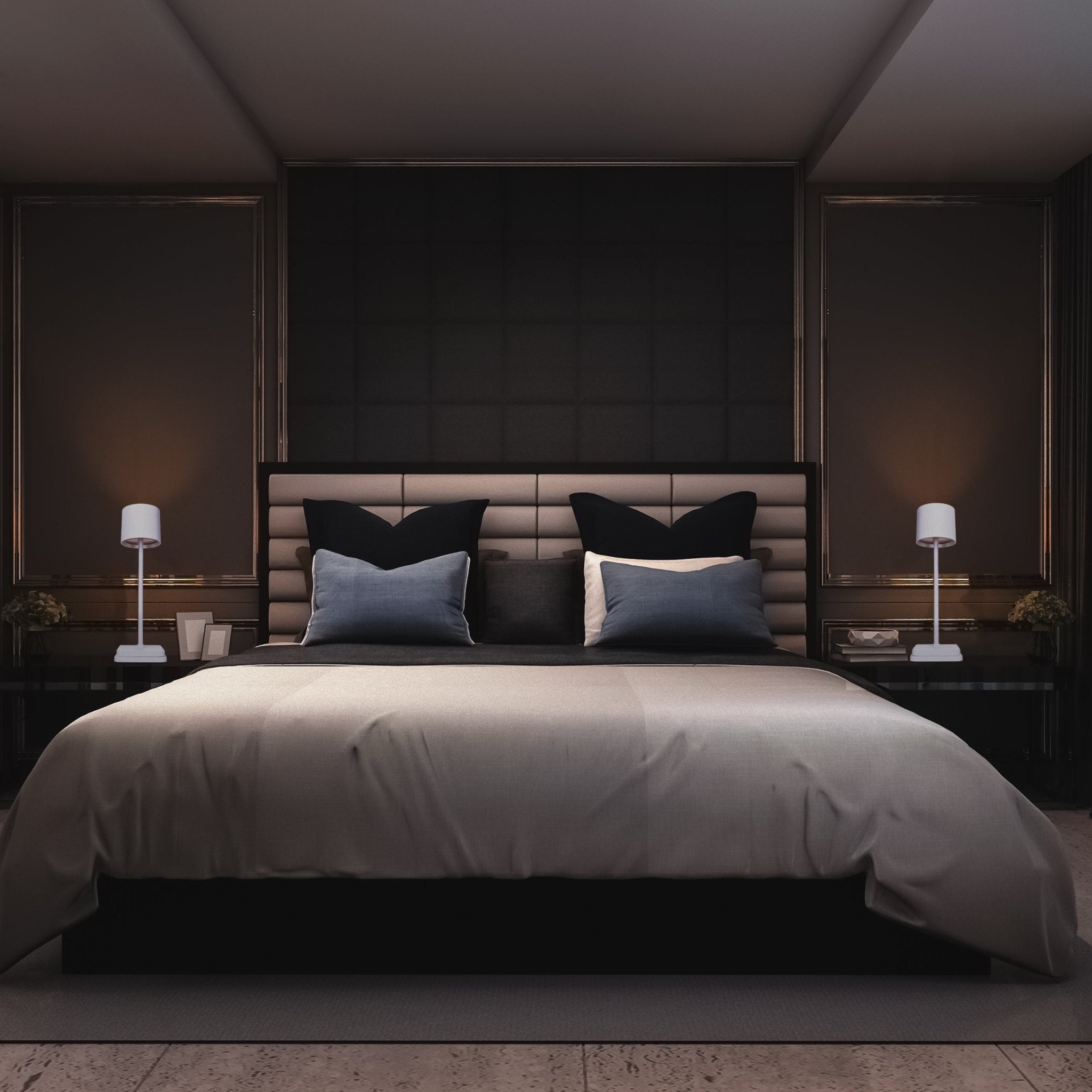 TouchDim oplaadbare LED tafellamp wit – Dimbaar met touch-bediening – Voor binnen en buiten – 3 tinten licht instelbaar - LED.nl