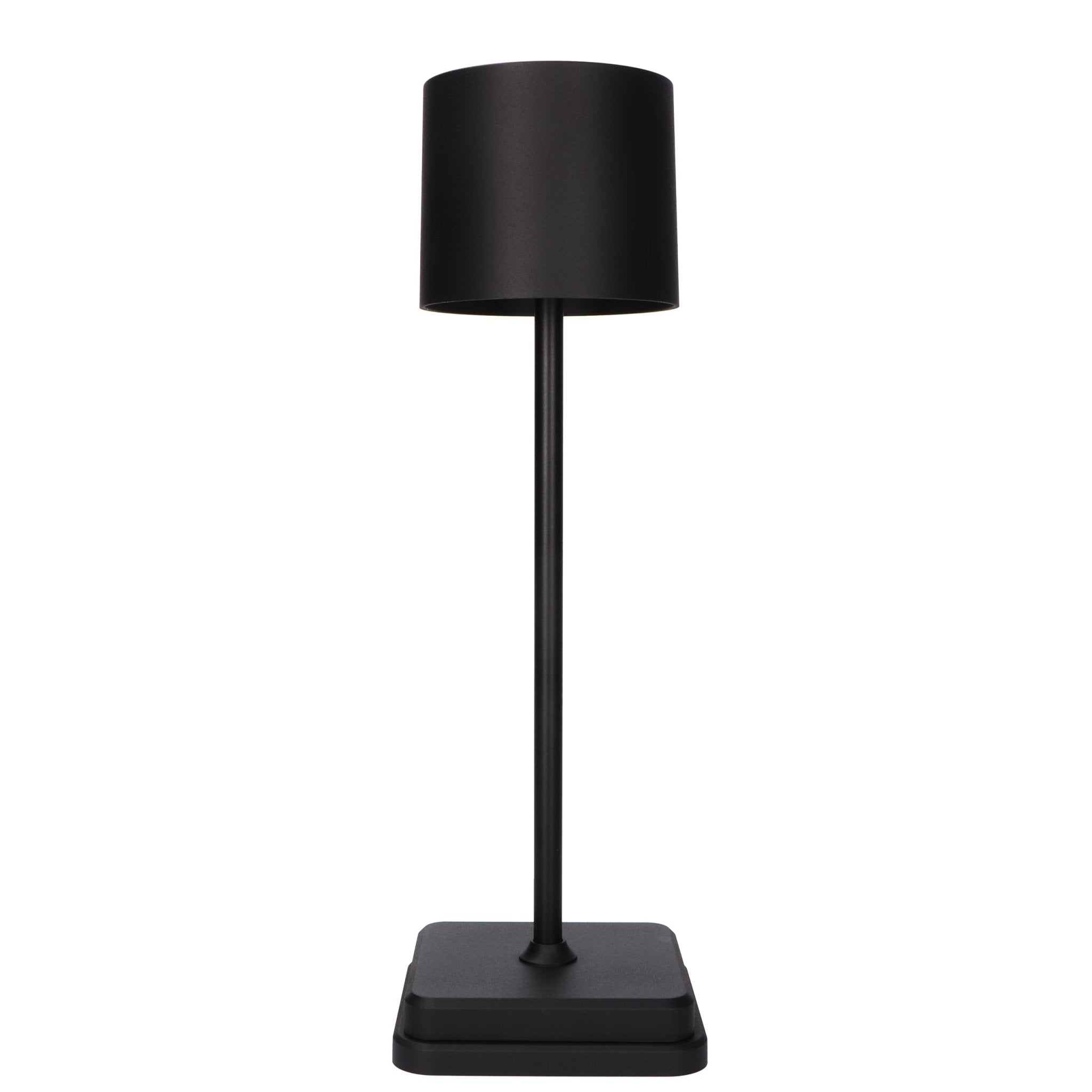 TouchDim oplaadbare LED tafellamp zwart – Dimbaar met touch-bediening – Voor binnen en buiten – 3 tinten licht instelbaar - LED.nl