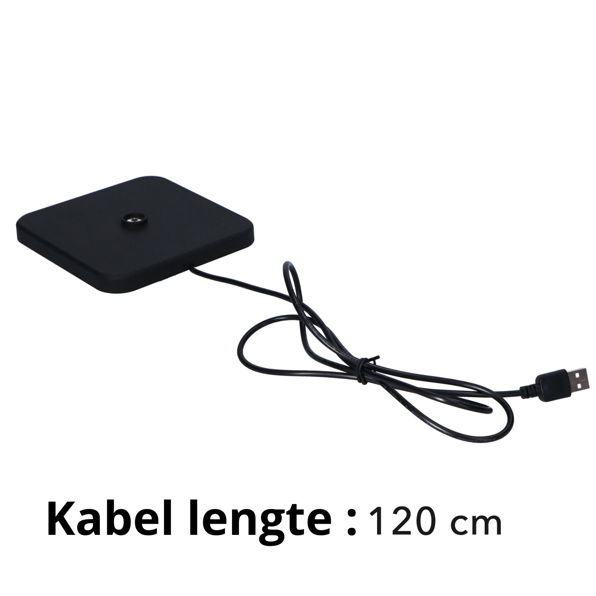 TouchDim oplaadbare LED tafellamp zwart – Dimbaar met touch-bediening – Voor binnen en buiten – 3 tinten licht instelbaar - LED.nl