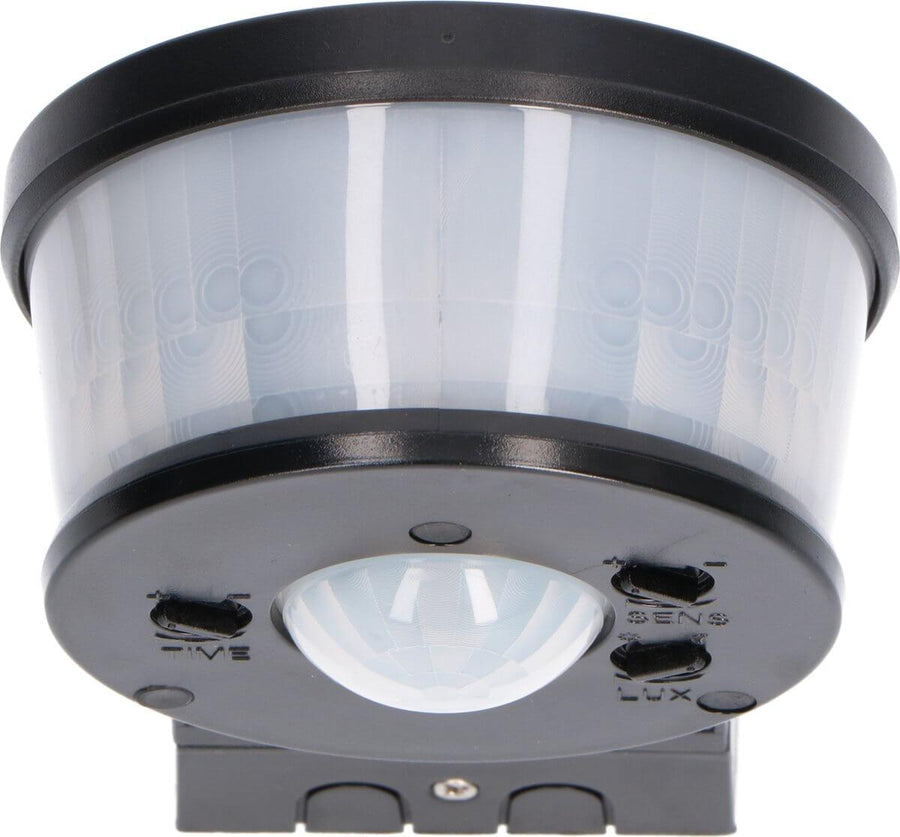 LED's Light Pro Bewegingssensor met Hoekbeugel Universeel - 12 meter bereik - Zwart Sensoren LED.nl