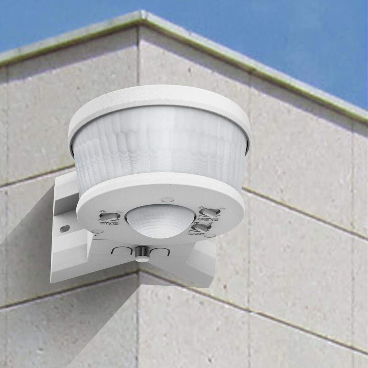 Universele bewegingssensor met hoekprofiel - 12 meter bereik - Wit - LED.nl