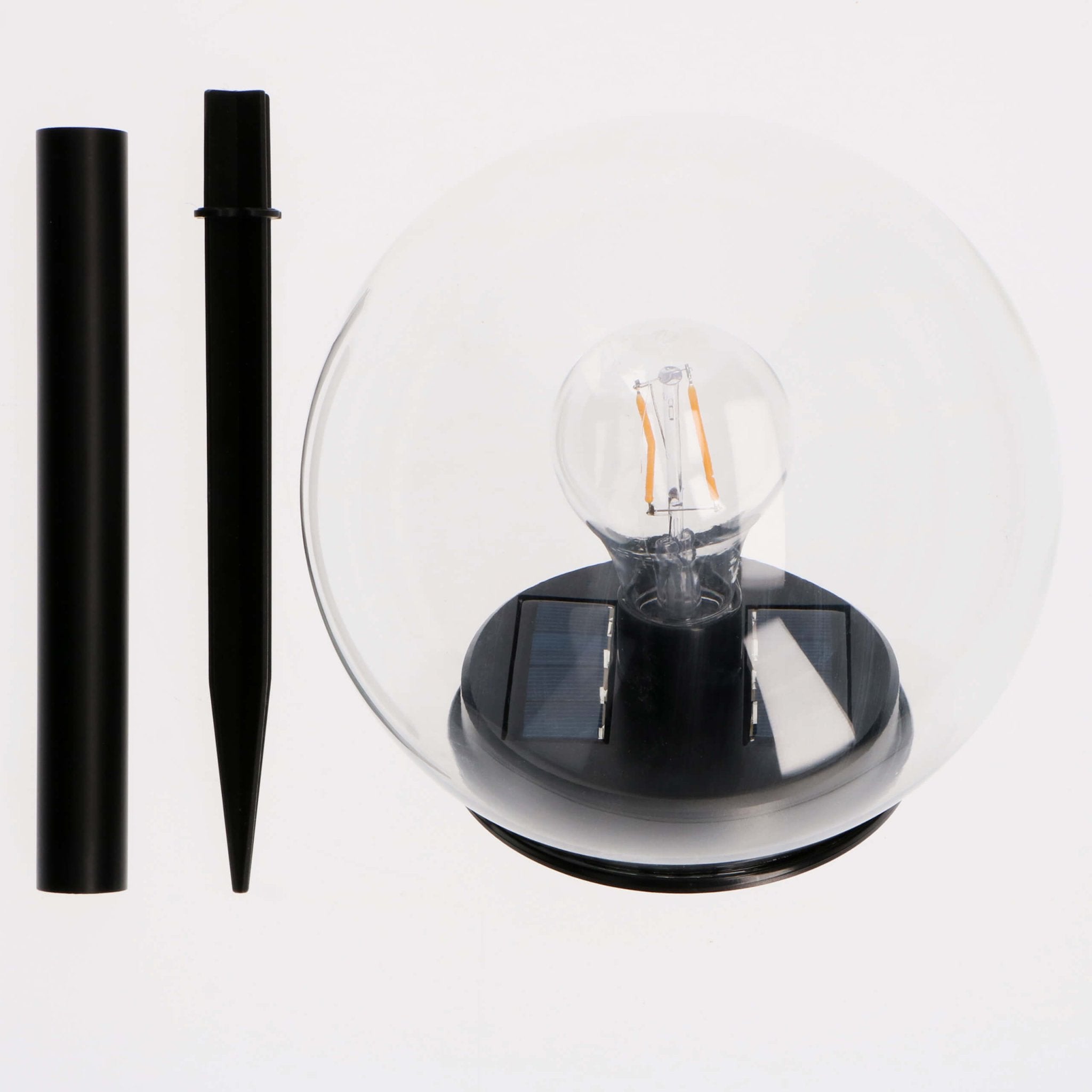 Vintage Solar Priklamp met sensor - Automatisch aan/uit - Warm wit licht - IP44 - 54 cm - LED.nl