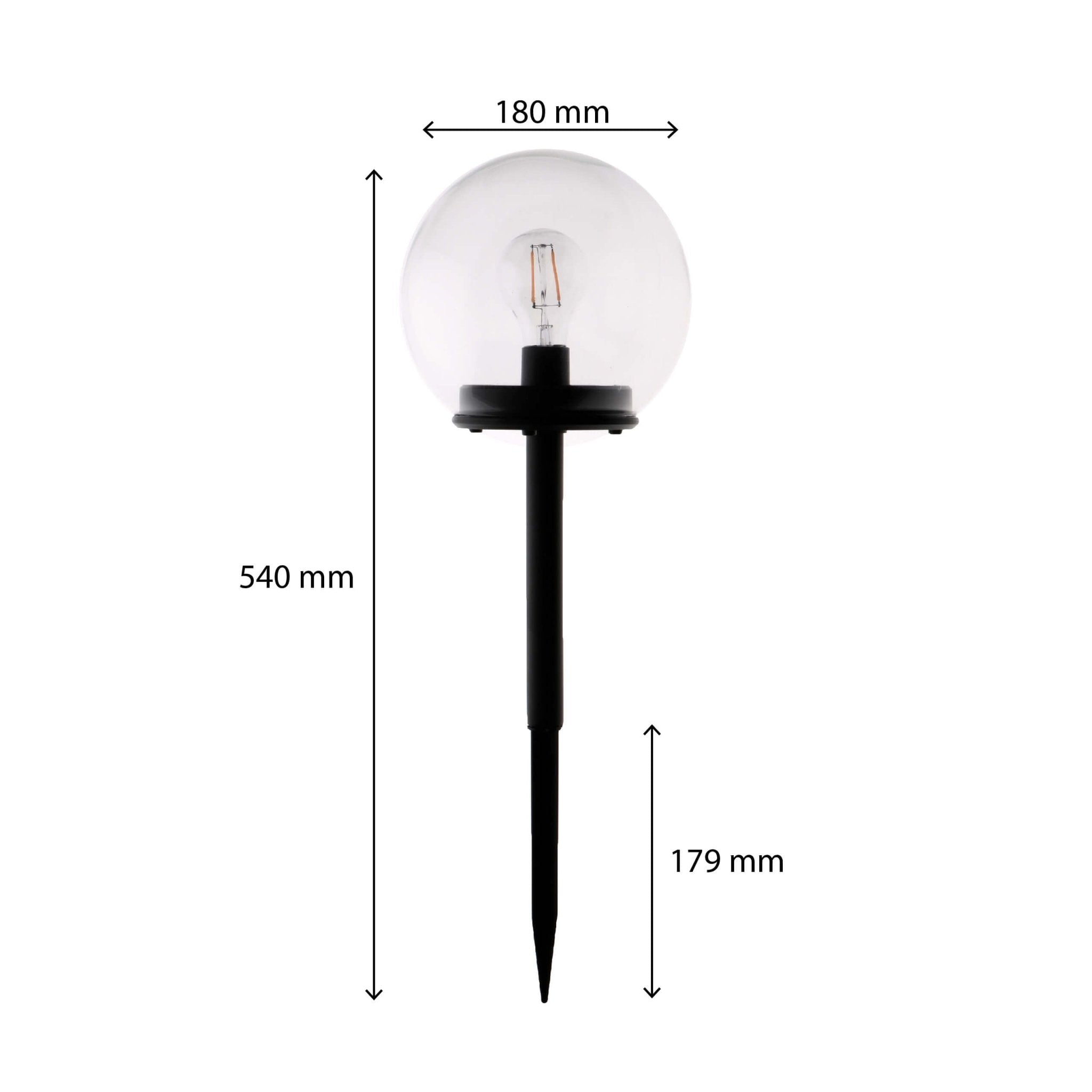 Vintage Solar Priklamp met sensor - Automatisch aan/uit - Warm wit licht - IP44 - 54 cm - LED.nl